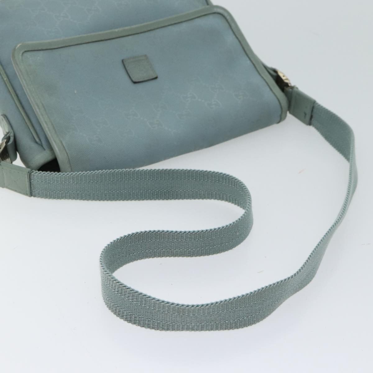 Gucci GUCCI GG Implementation Shoulder Bag Light Blue Size ONE SIZE - 7 Thumbnail