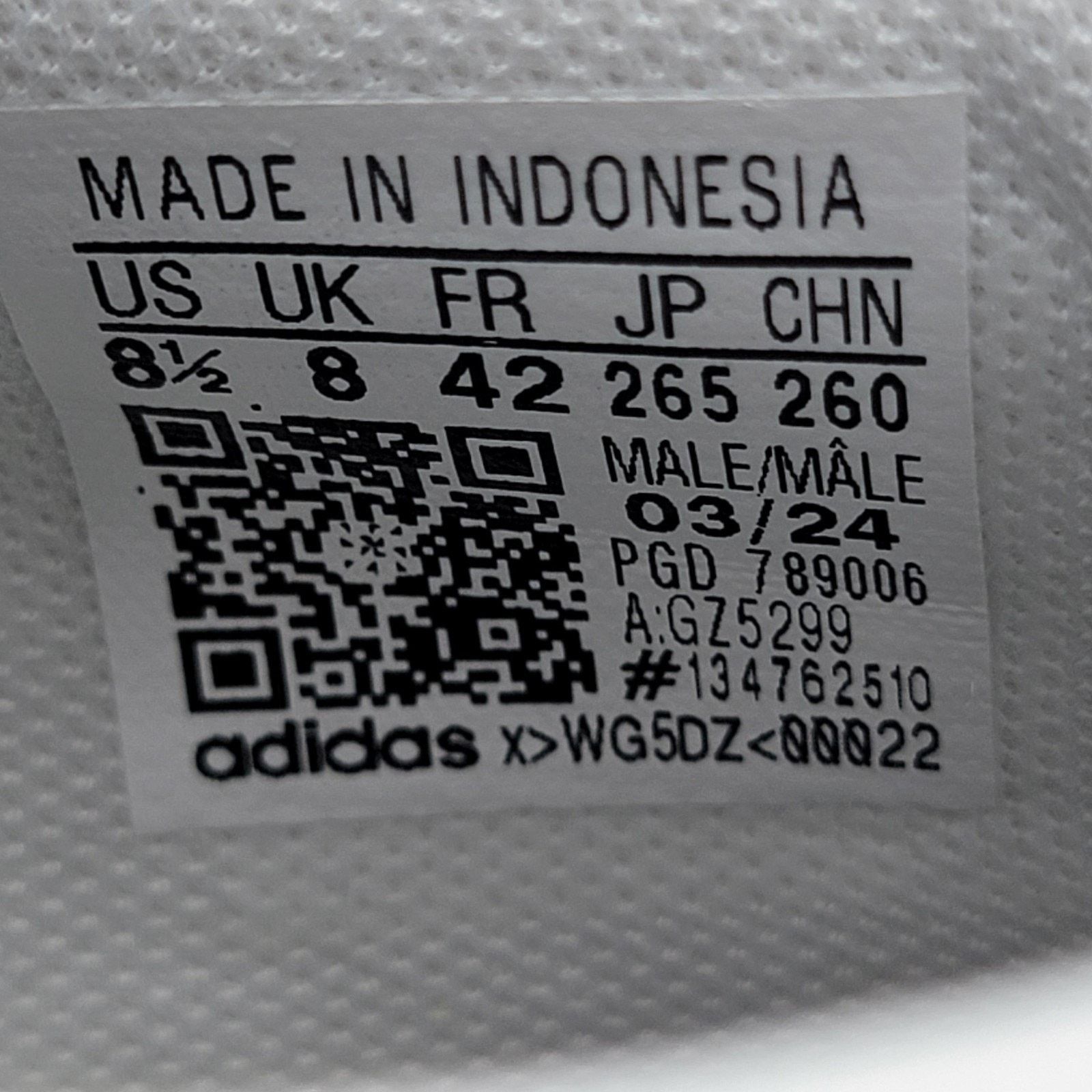 Adidas Adidas Advantage Mens Size 8.5 White Black Cloudfoam Comfort Size US 8.5 / EU 41-42 - 8 Thumbnail
