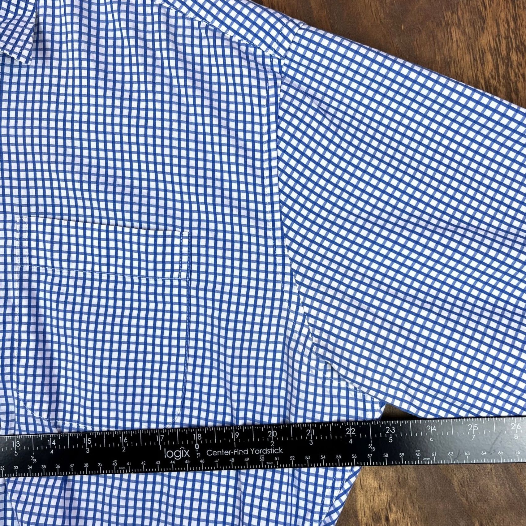 Peter Millar Peter Millar Mens Polo White Blue Checkered Long Sleeve Button Down Large Size US L / EU 52-54 / 3 - 7 Thumbnail