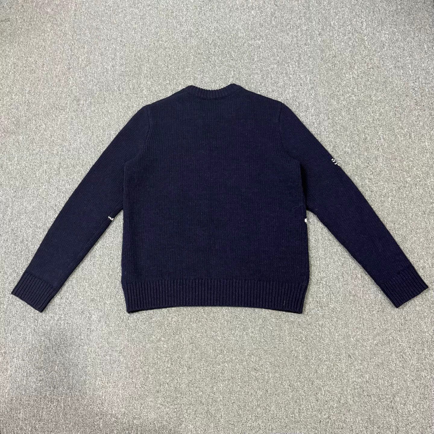 Burberry Burberry Navy Horseferry logo knit sweater S 99 New Size S / US 4 / IT 40 - 2 Thumbnail