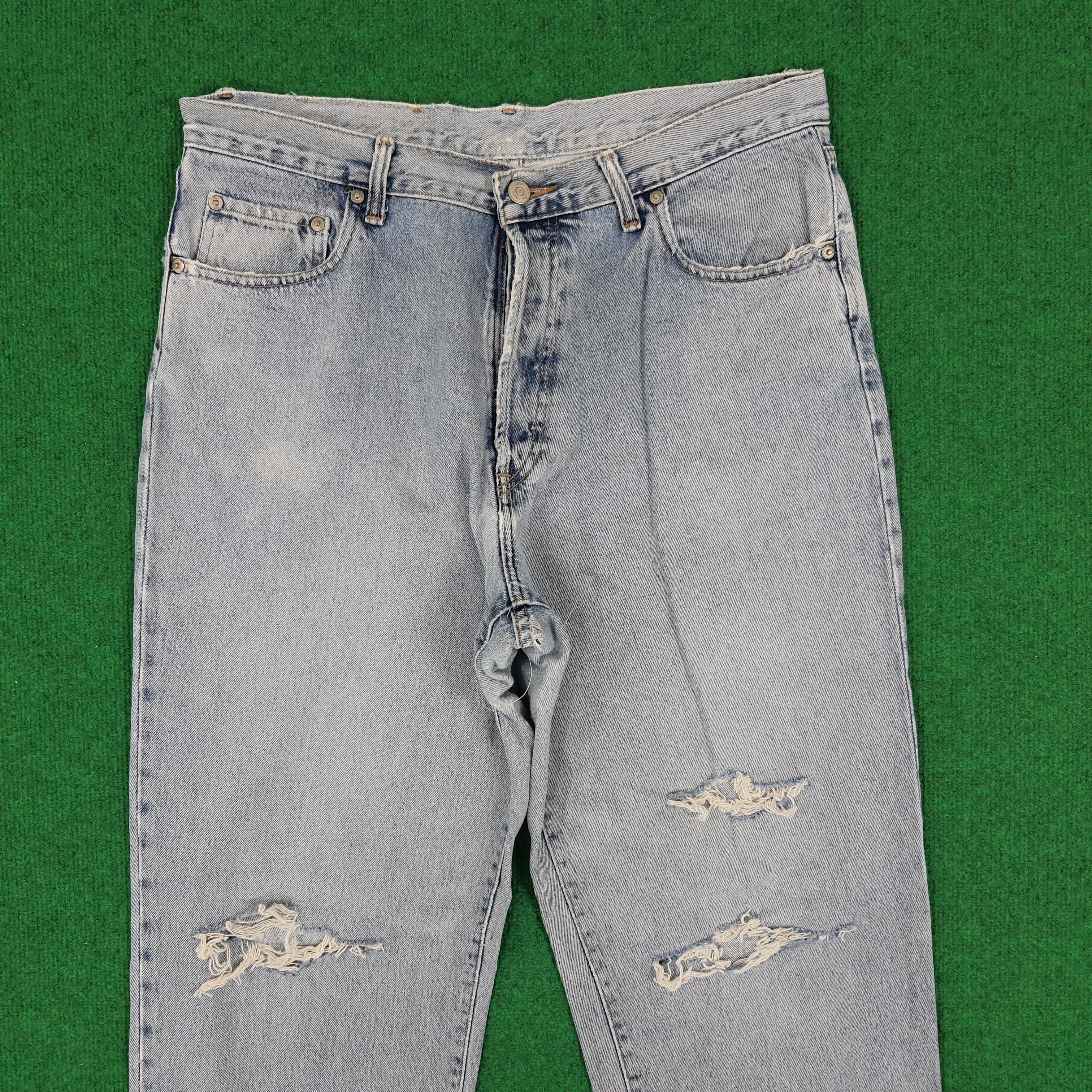 RRL Ralph Lauren × Vintage Vintage RRL Ralph Lauren Distressed Jeans Size US 34 / EU 50 - 2 Thumbnail