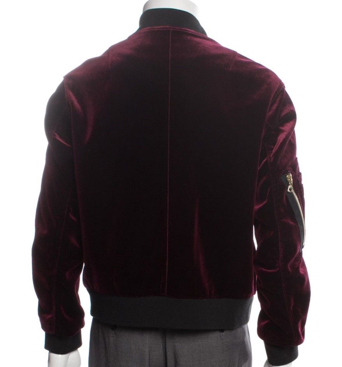 Sandro Sandro Velvet Bomber Jacket Size L / US 10 / IT 46 - 2 Thumbnail