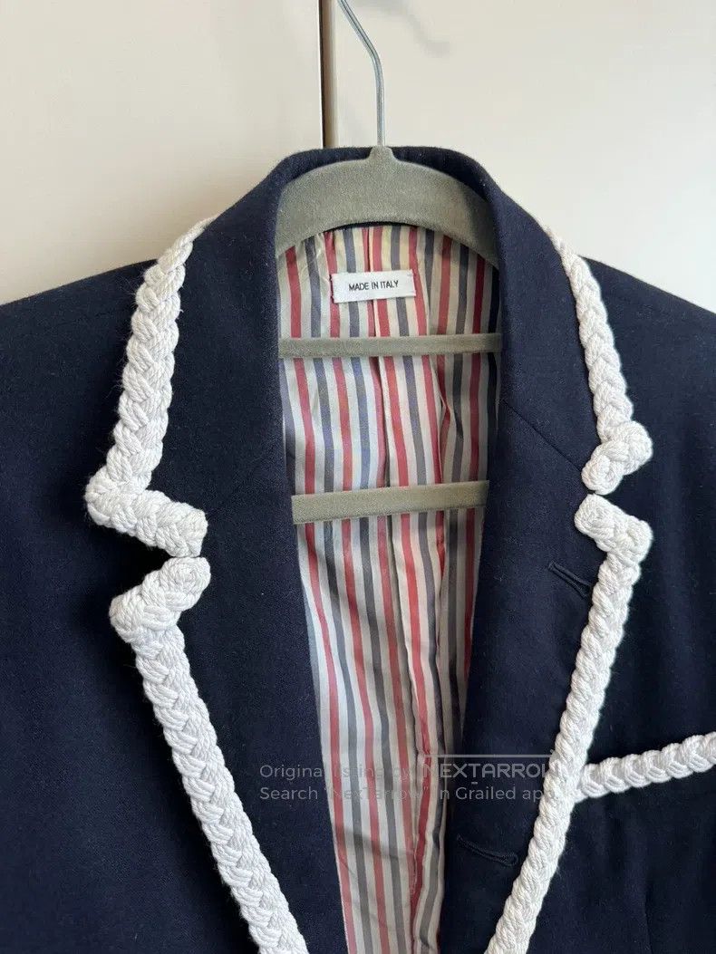 Thom Browne Thom Browne Cashmere Blazer, Classic Navy Blue Size US XS / EU 42 / 0 - 2 Thumbnail