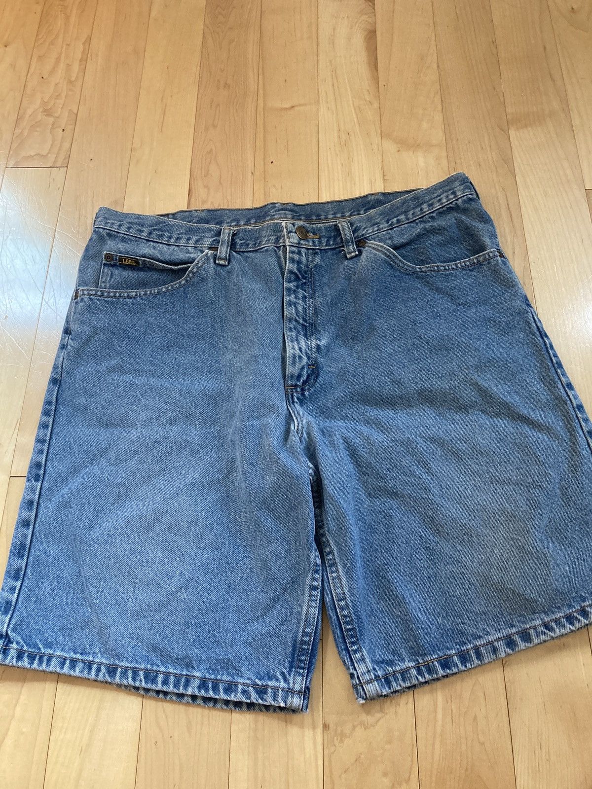 Lee × Vintage Baggy Y2K Jorts perfect fading Size US 38 / EU 54 - 1 Thumbnail