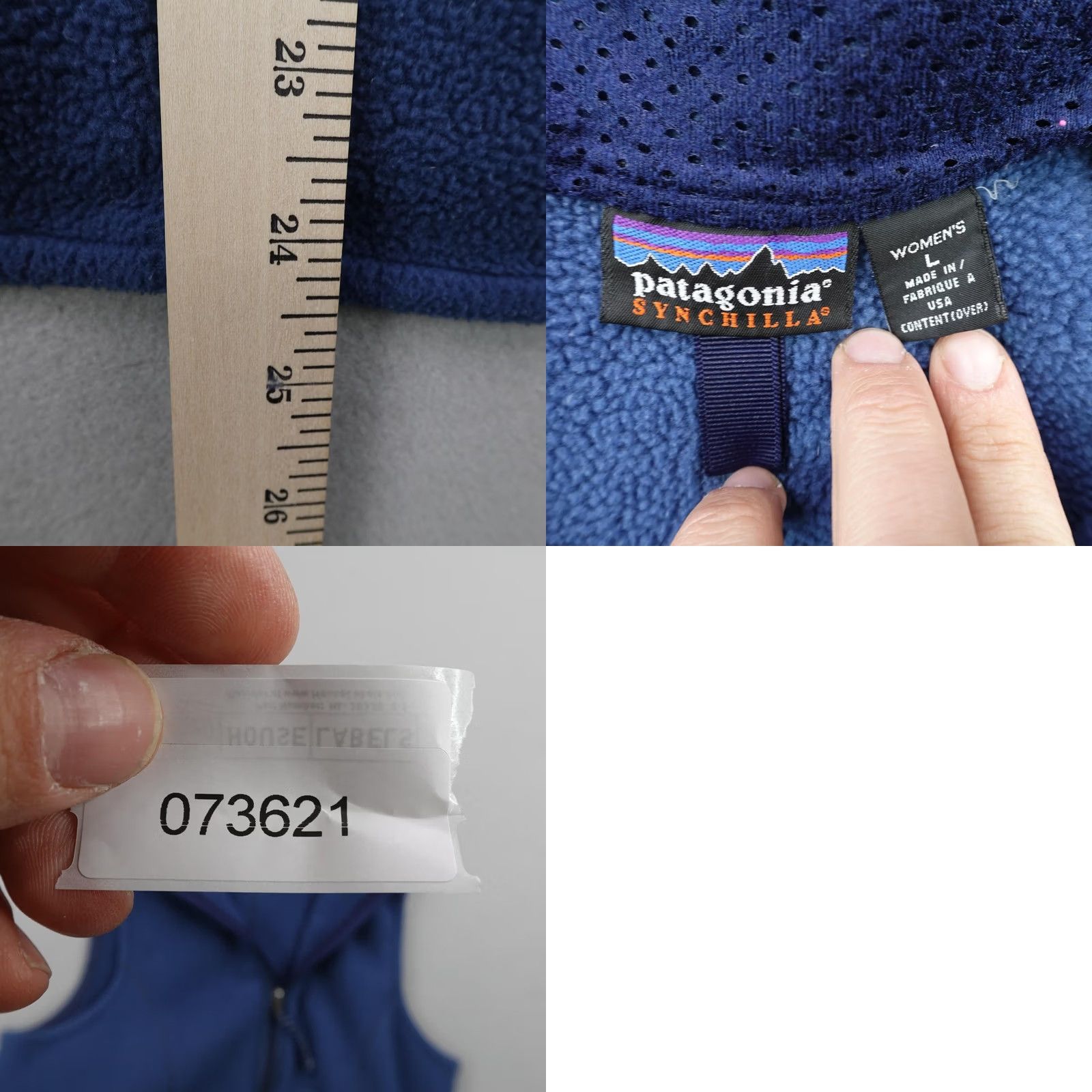 Patagonia VINTAGE Patagonia Vest Womens Large Blue Synchilla Fleece Full Zip 90s 1999 USA Size L / US 10 / IT 46 - 8 Thumbnail