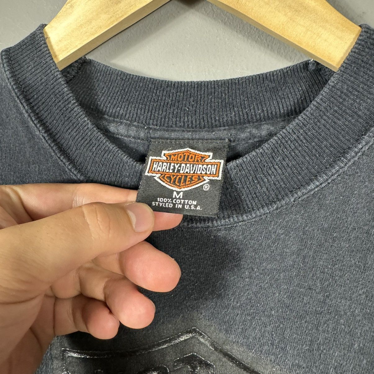Vintage Vintage 90s Harley Davidson Motorcycle GNV T-shirt Size US M / EU 48-50 / 2 - 3 Thumbnail