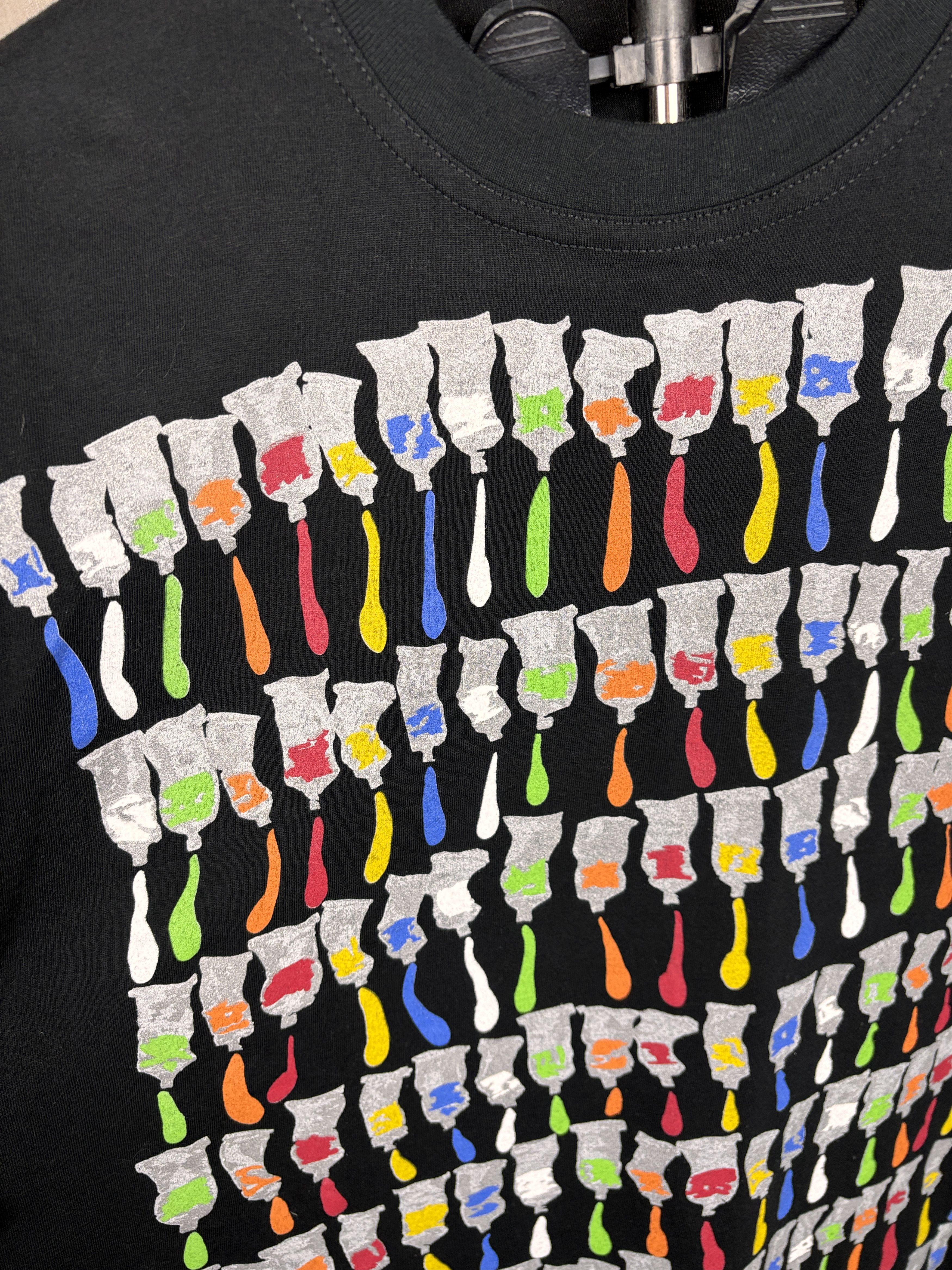 Vintage 90's Art Print Paint Tubes Arman ET Flammarion 4 T-shirt Size US XL / EU 56 / 4 - 5 Thumbnail