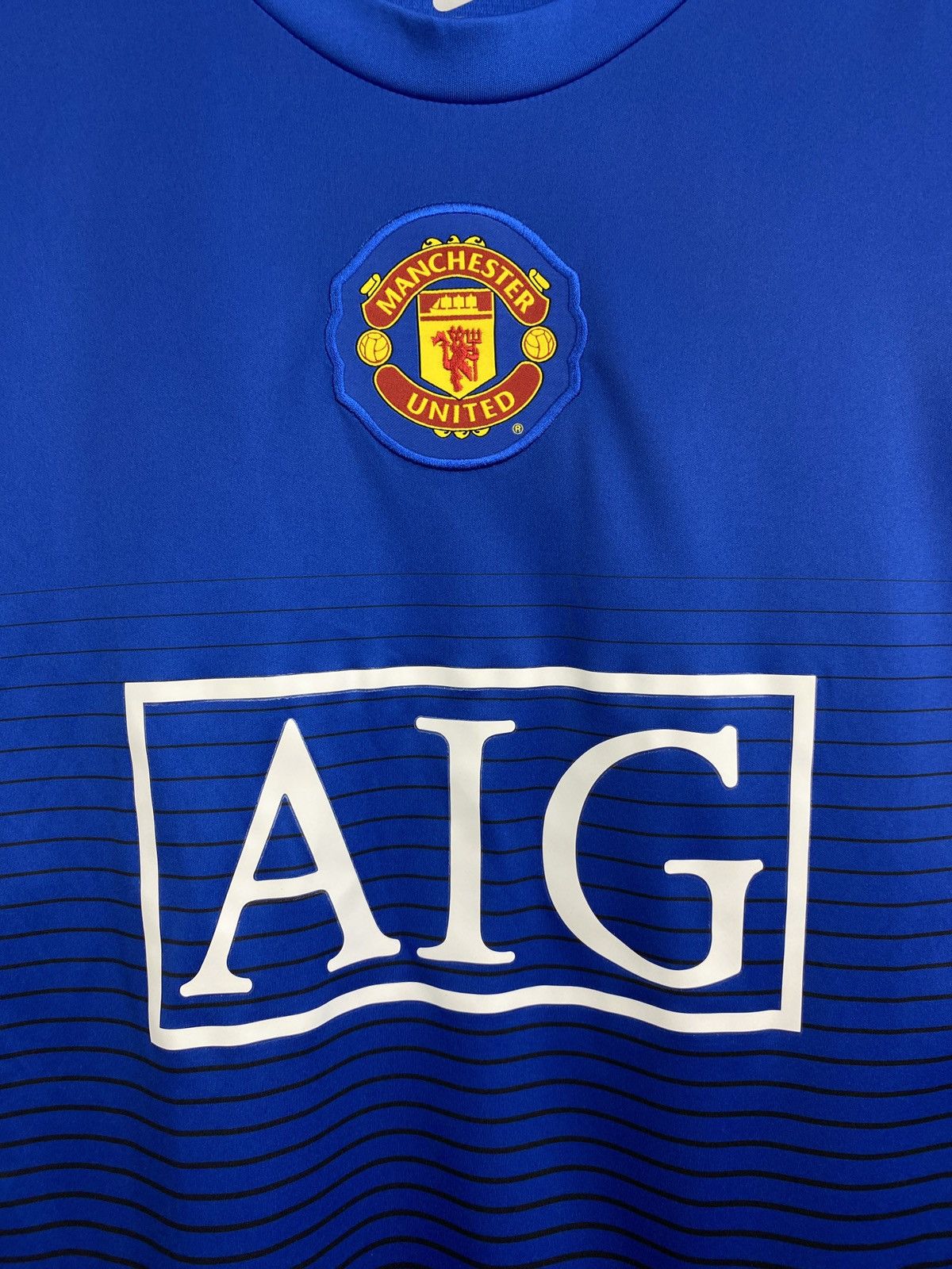 Nike 🏴󠁧󠁢󠁥󠁮󠁧󠁿Y2K Manchester United Nike 2010 Soccer Jersey Tee Blokecore Size US L / EU 52-54 / 3 - 4 Thumbnail