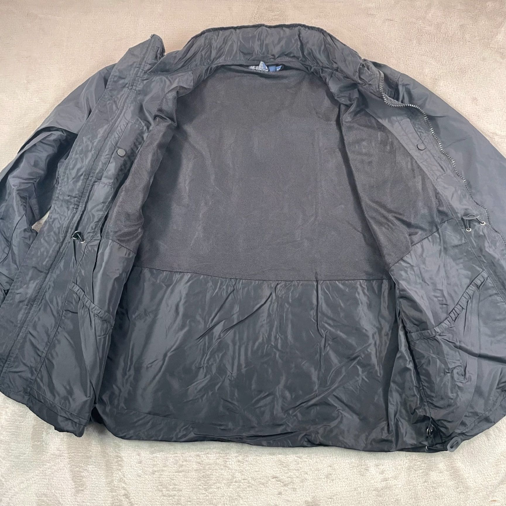 Polo Ralph Lauren VINTAGE Polo Ralph Lauren Rain Coat Jacket Men 2XL Black Foldable Hood Full Zip Vented Jacket Size US XXL / EU 58 / 5 - 6 Thumbnail