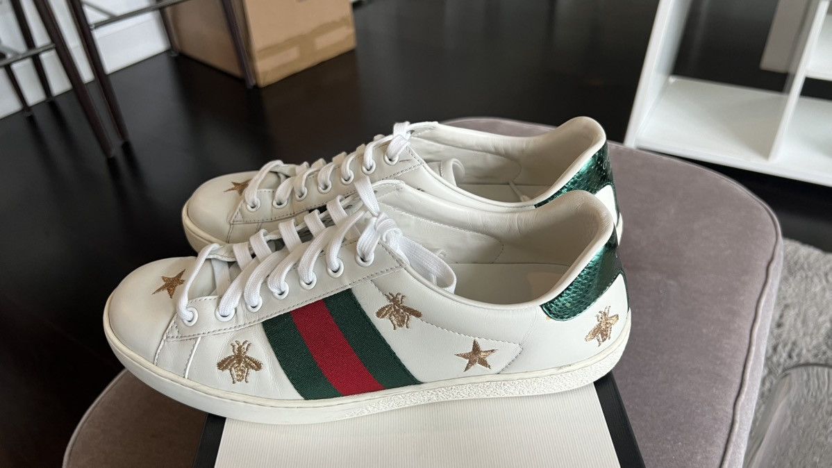Gucci Bee ace sneaker Size US 7 / EU 40 - 6 Thumbnail