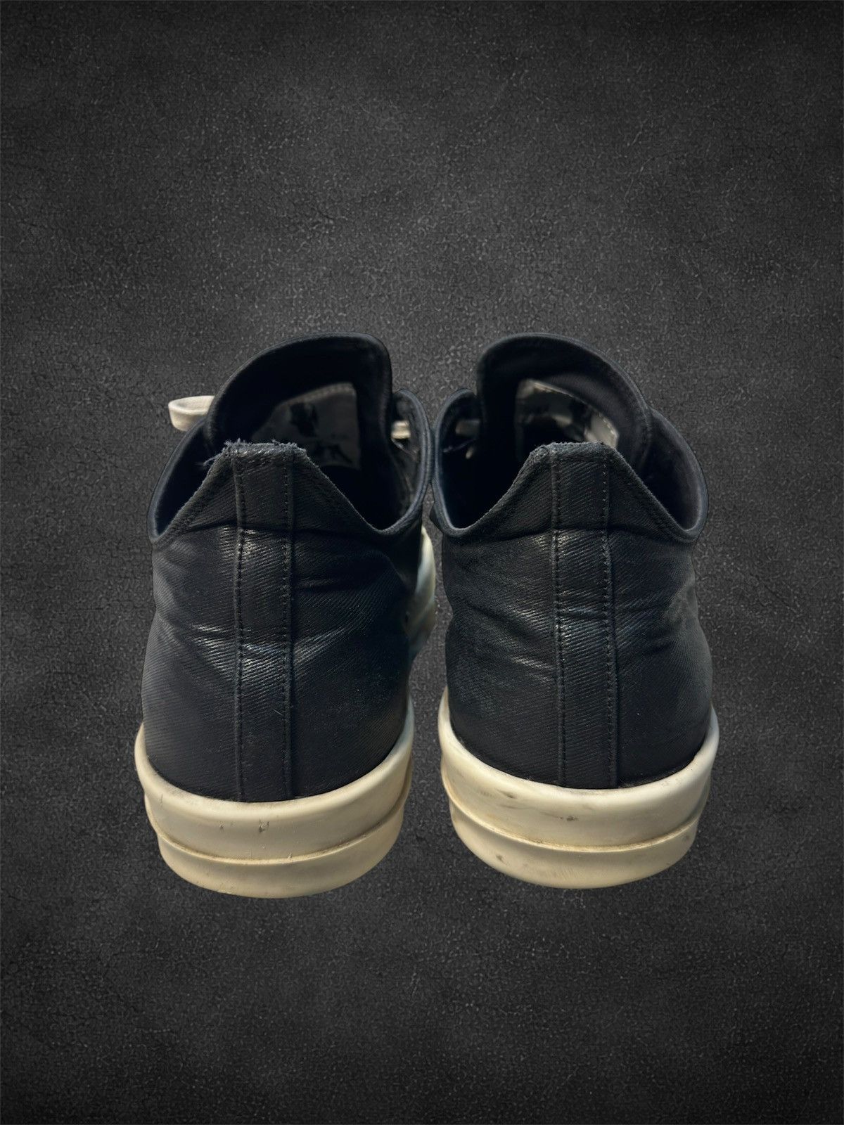 Rick Owens Rick Owens waxed canvas low ramones Size US 8.5 / EU 41-42 - 4 Thumbnail