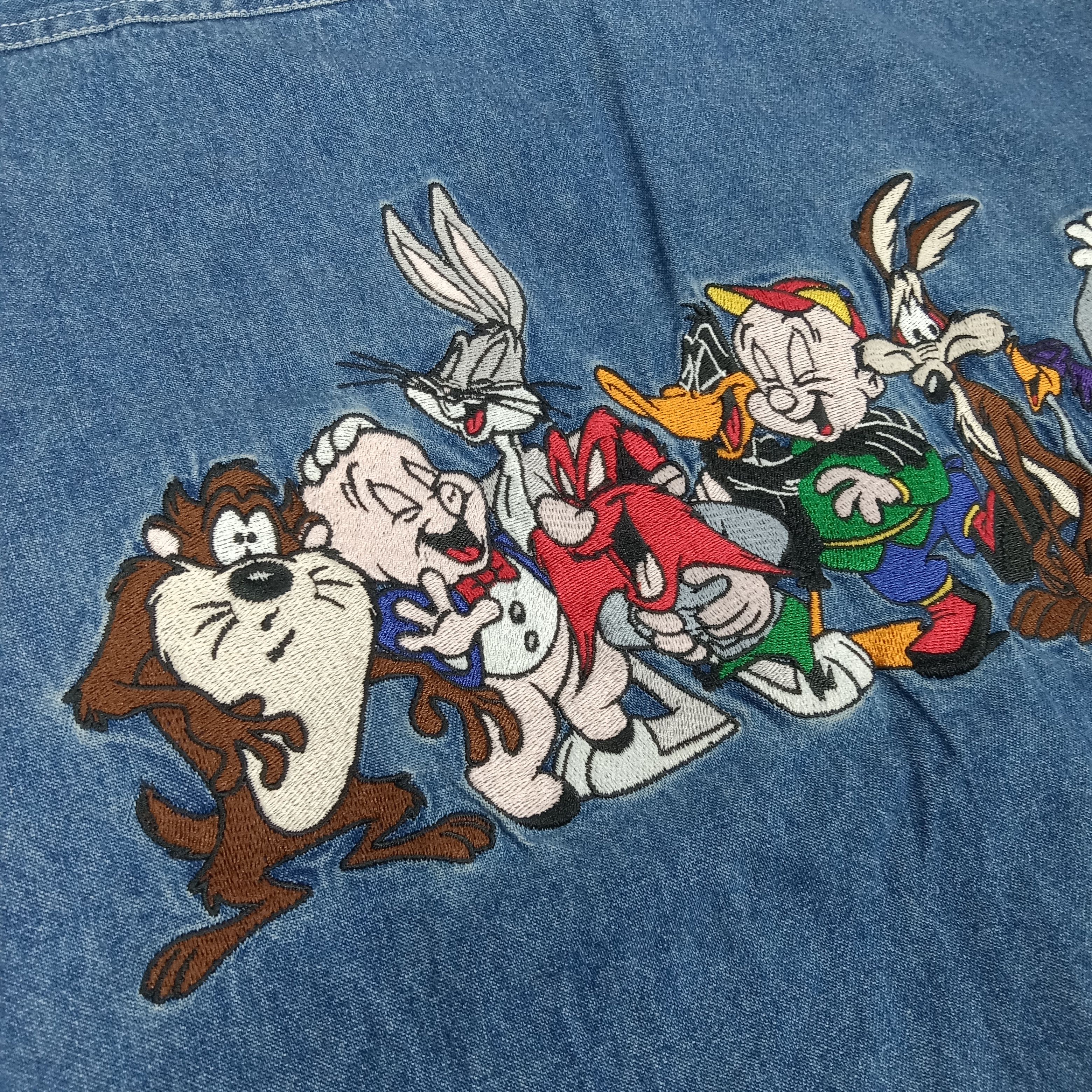 Cartoon Network × Vintage Looney Tunes Embroidery Logo Cartoon Shirt Button Up Size US L / EU 52-54 / 3 - 3 Thumbnail