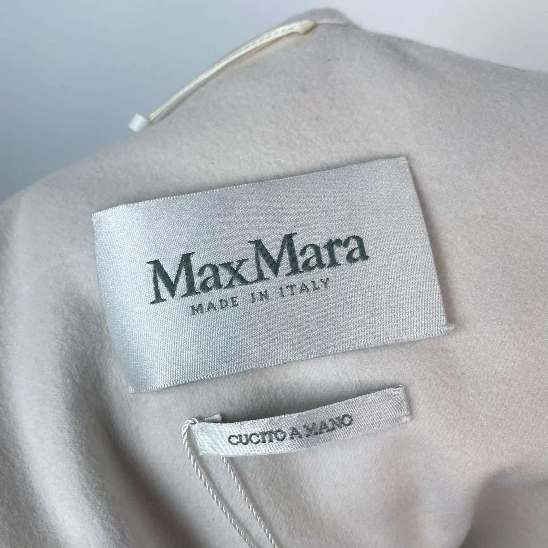 Max Mara MAXMara women's White Wool Coat 36 95 New Size XS / US 0-2 / IT 36-38 - 3 Thumbnail