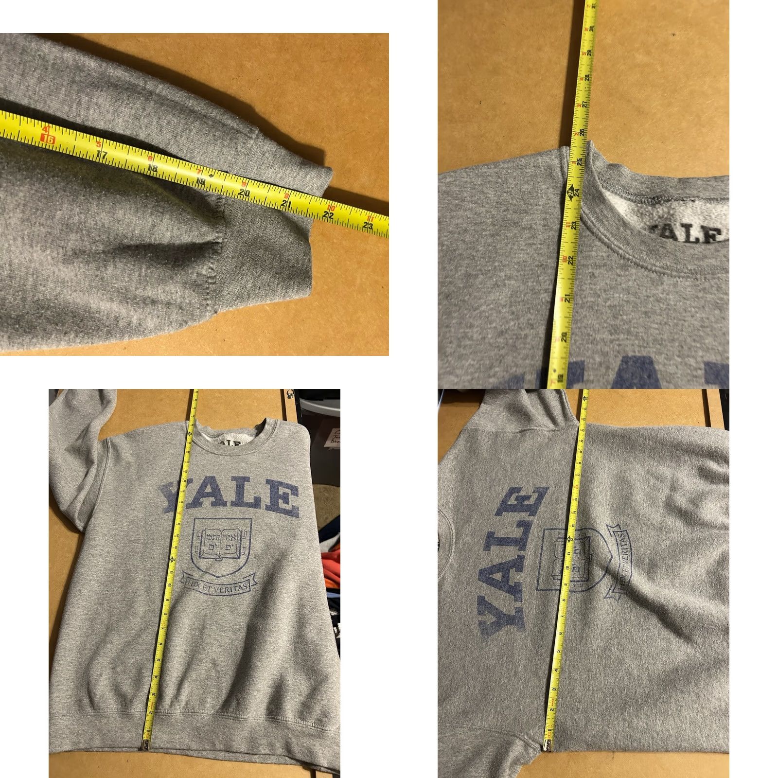 Spell Yale University Pullover Sweatshirt M Gray Logo Front Spell out 2000s Yale University Yale Sports Ivy League Mens Womens Unisex Adults Regular Size M Size US M / EU 48-50 / 2 - 8 Thumbnail