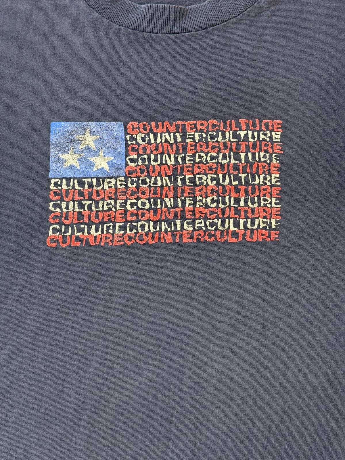 Designer VTG Counter Culture T-shirt American Flag Skate Tee L Size US L / EU 52-54 / 3 - 4 Thumbnail