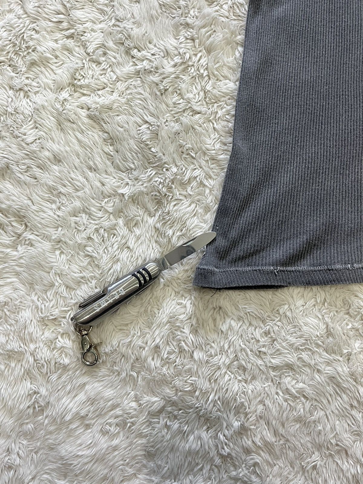 Raf Simons raf simons SS04 black faded ribbed tee Size US L / EU 52-54 / 3 - 9 Thumbnail