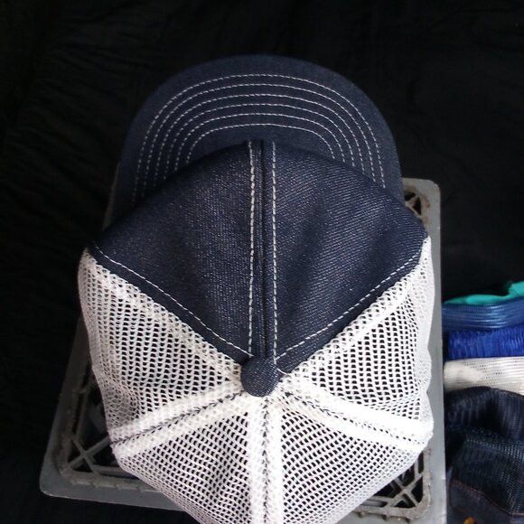 Other DS Vintage McDonald Wholesale Denim Patch Snap Trucker Hat Size ONE SIZE - 4 Thumbnail