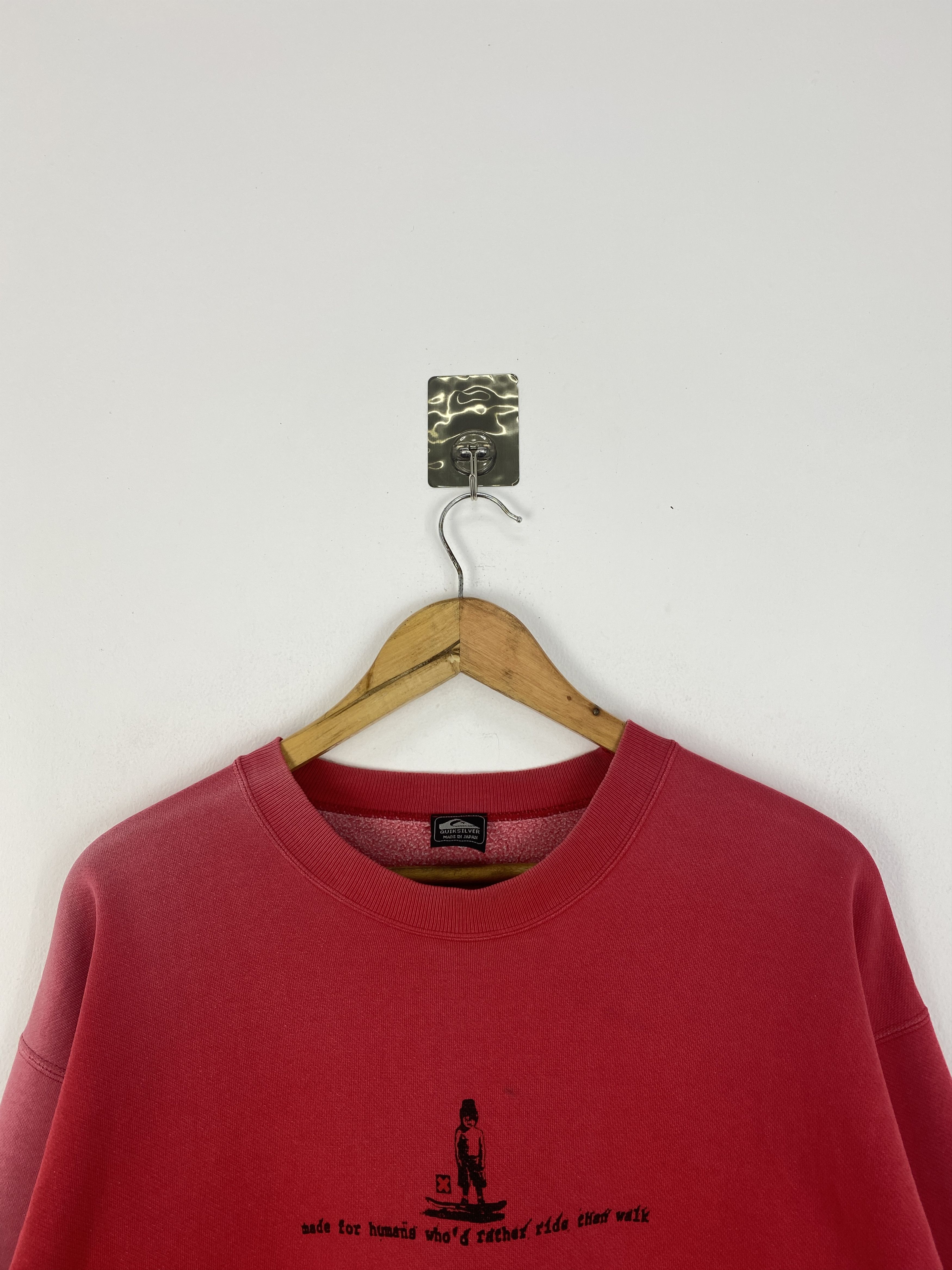 Quiksilver × Vintage Vintage 90s Quiksilver Made In Japan Sweatshirt SH0020 Size US XXL / EU 58 / 5 - 4 Thumbnail