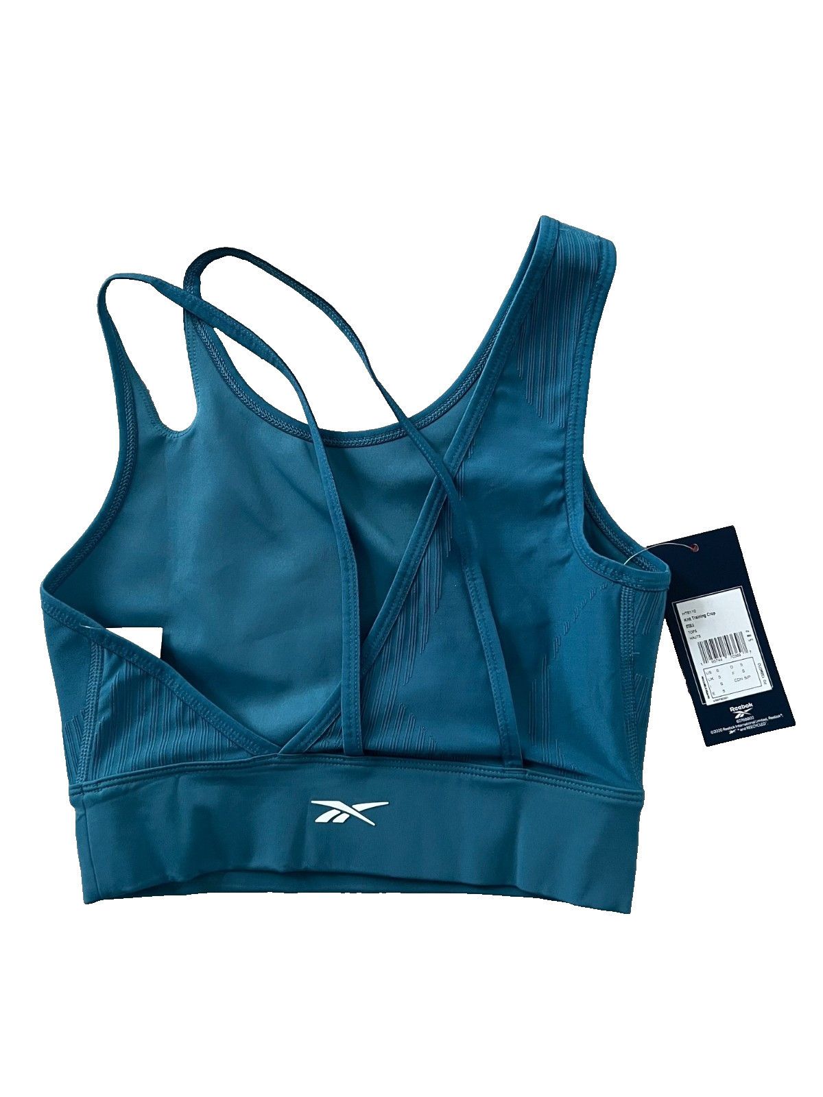 Reebok Reebok HT6110 Seamless Training Crop Top Blue ( S ) Size S / US 4 / IT 40 - 4 Thumbnail