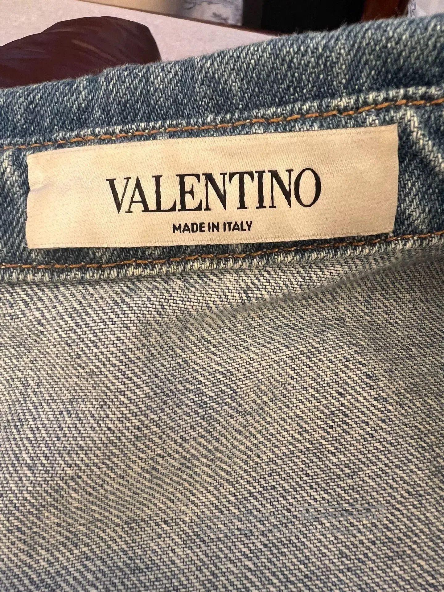 Valentino Valentino Butterfly Embroidery Denim Shirt. Size US S / EU 44-46 / 1 - 4 Thumbnail