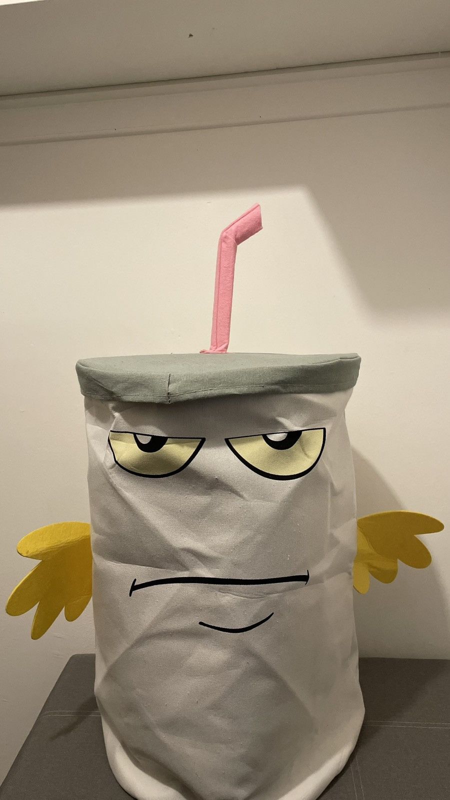 image of Cartoon Network x Slumpykev Master Shake Hamper in White, Men's