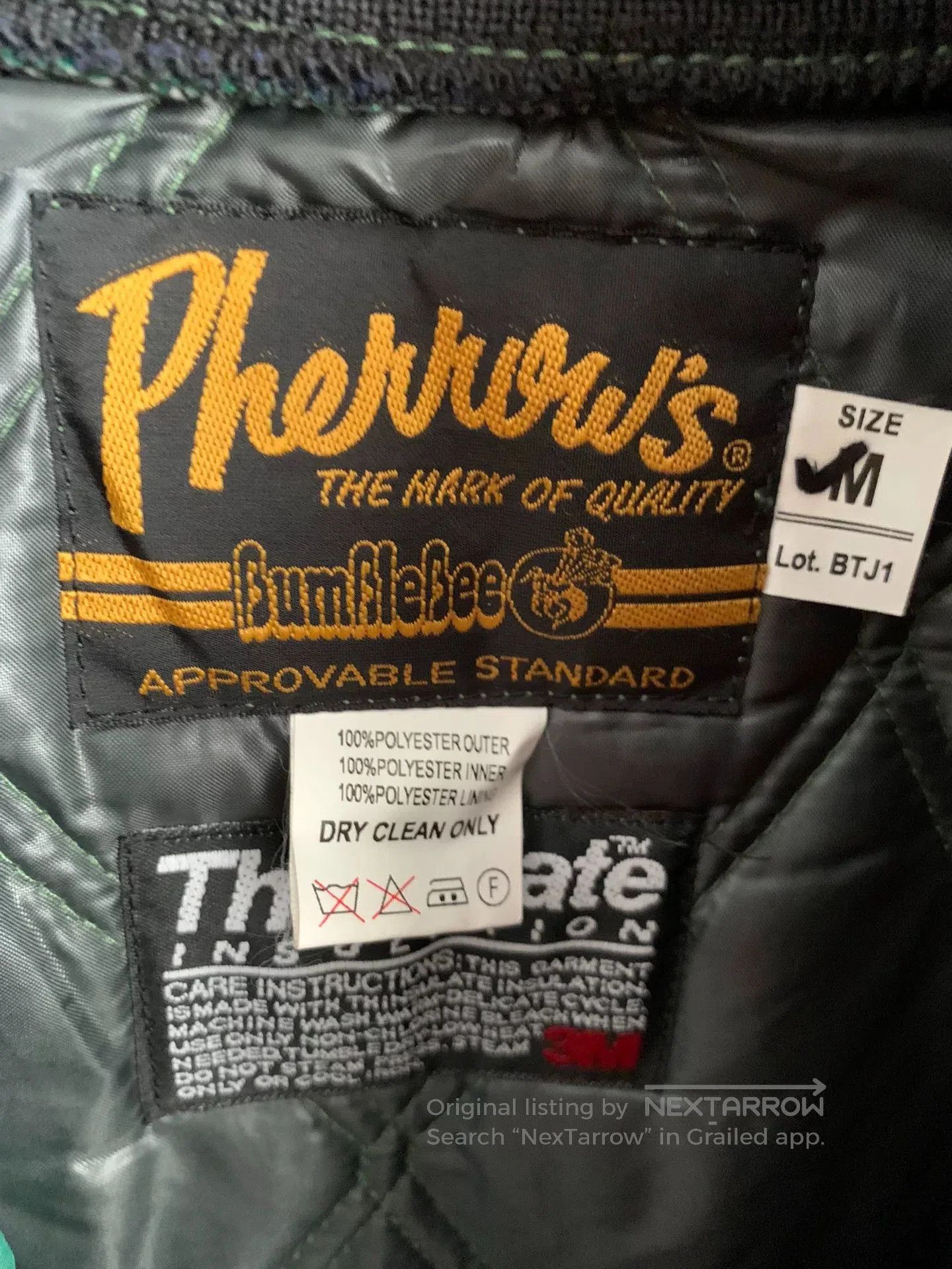 Pherrow's Lightweight 3M Insulated Jacket. Size US M / EU 48-50 / 2 - 4 Thumbnail