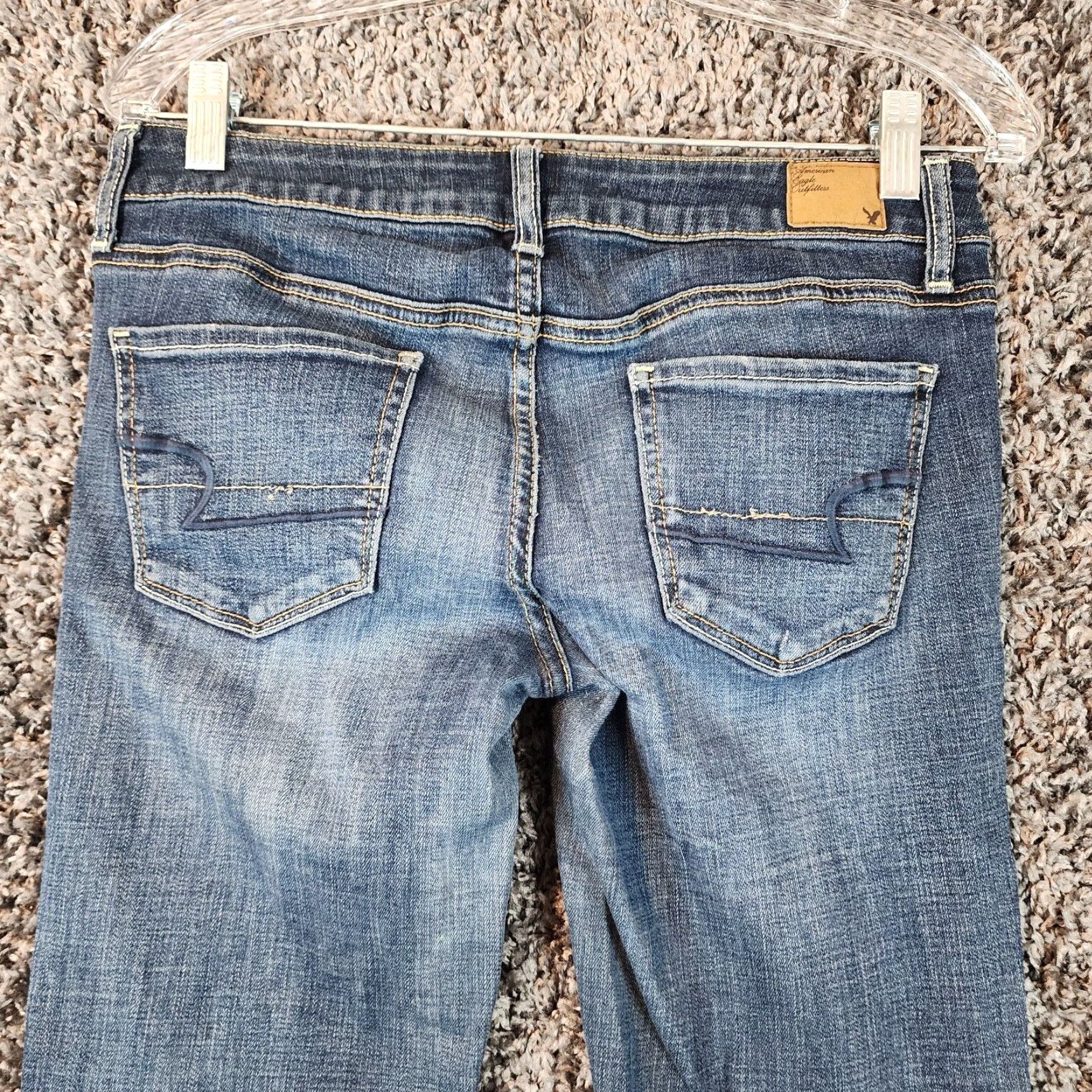 American Eagle Outfitters AMERICAN EAGLE Jeans WOMENS Skinny Stretch Blue Size 6 30x31 INSEAM 31in Blue Denim Womens Clothing Size 28" / US 6 / IT 42 - 6 Thumbnail