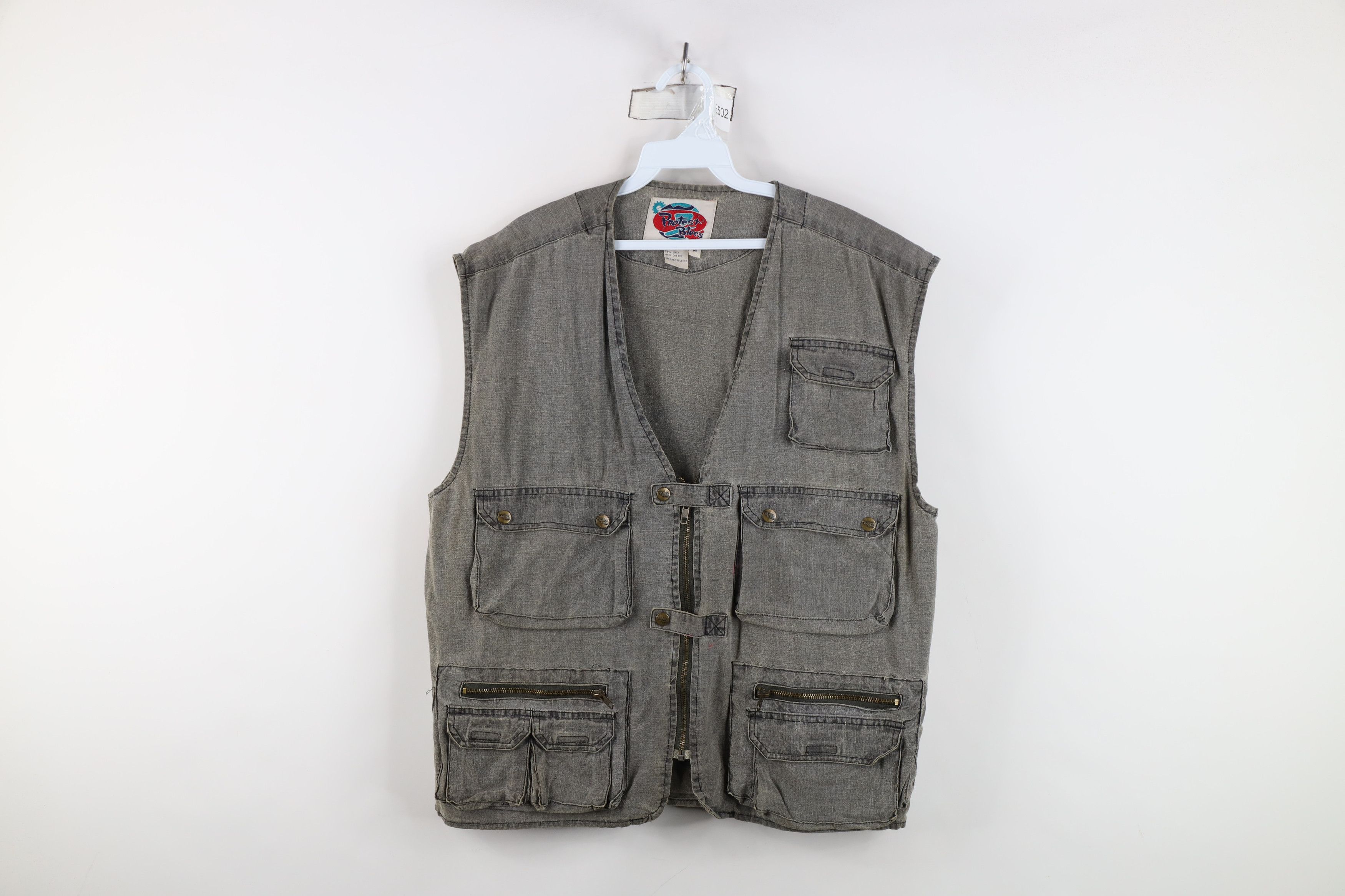 Vintage Vintage 90s North American Fishing Club Vest Jacket Gray Size US M / EU 48-50 / 2 - 1 Thumbnail