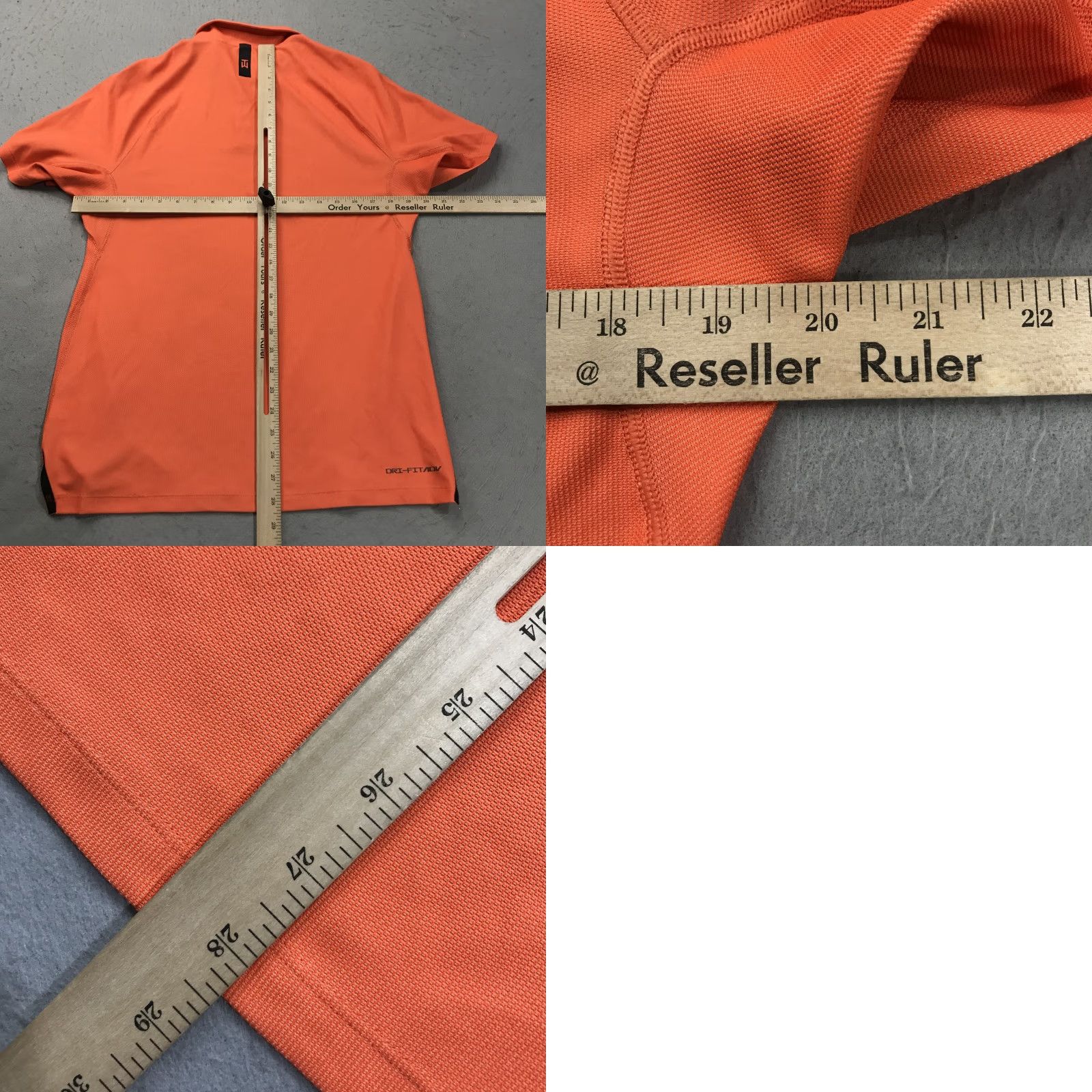 Nike Nike Golf Polo Shirt Mens Small Orange Tiger Woods Snapt Dri Fit ADV Performance Baseball? Size US S / EU 44-46 / 1 - 8 Thumbnail