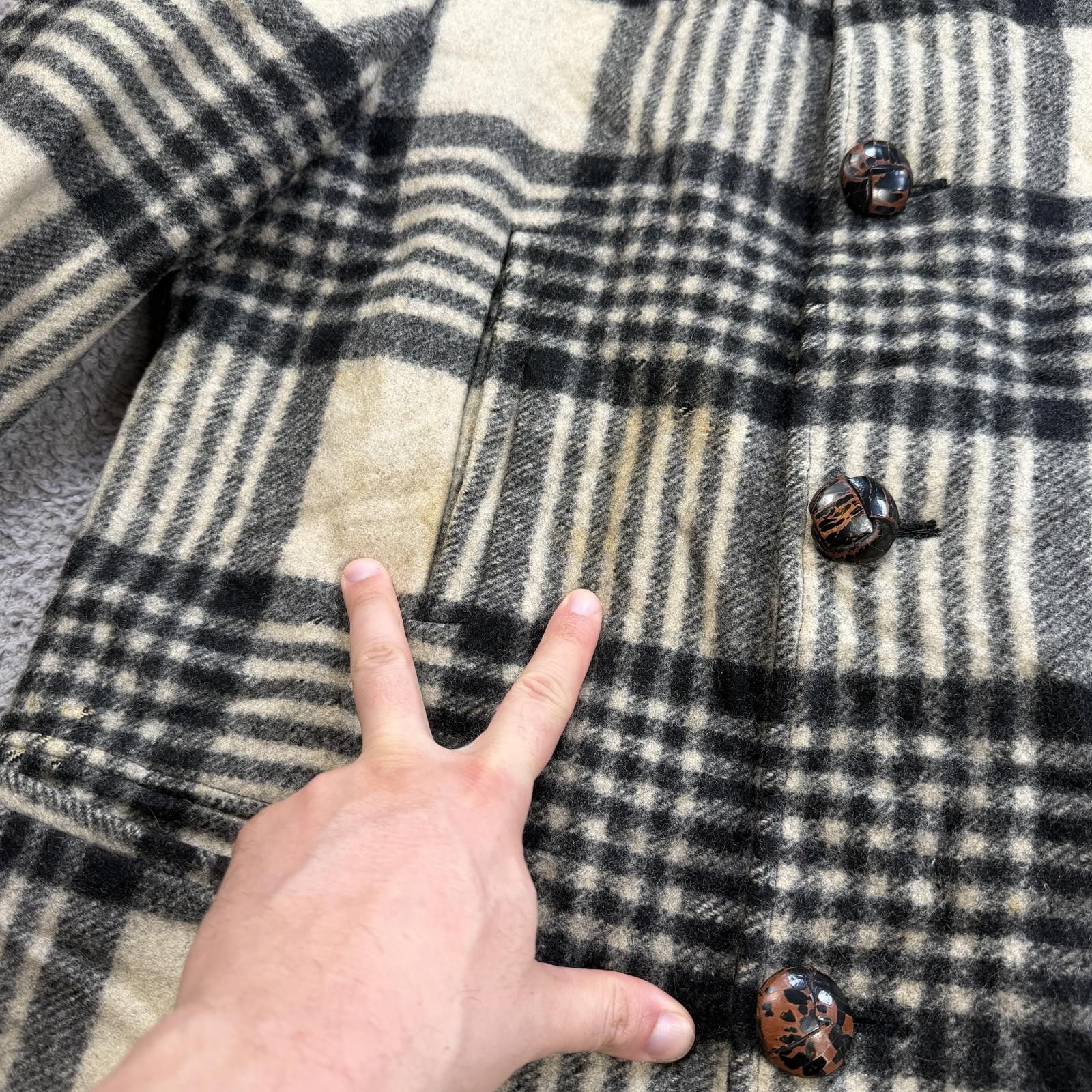 Pendleton Vintage 60s Pendleton Wool Plaid Coat Jacket USA Made Size US S / EU 44-46 / 1 - 7 Thumbnail