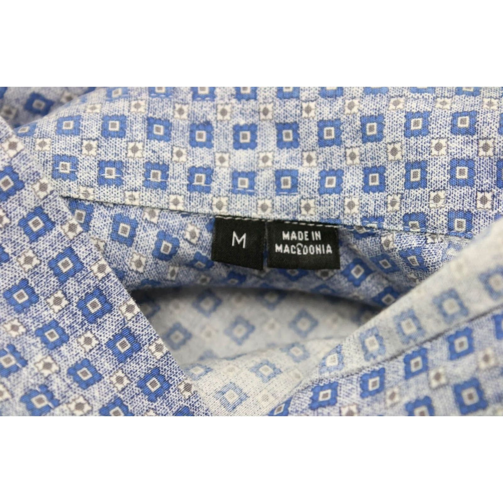 Hugo Boss HUGO BOSS Ronny Slim Fit Formal Shirt Mens M Button-Up Spread Patterned Shirt Size 40R - 8 Thumbnail