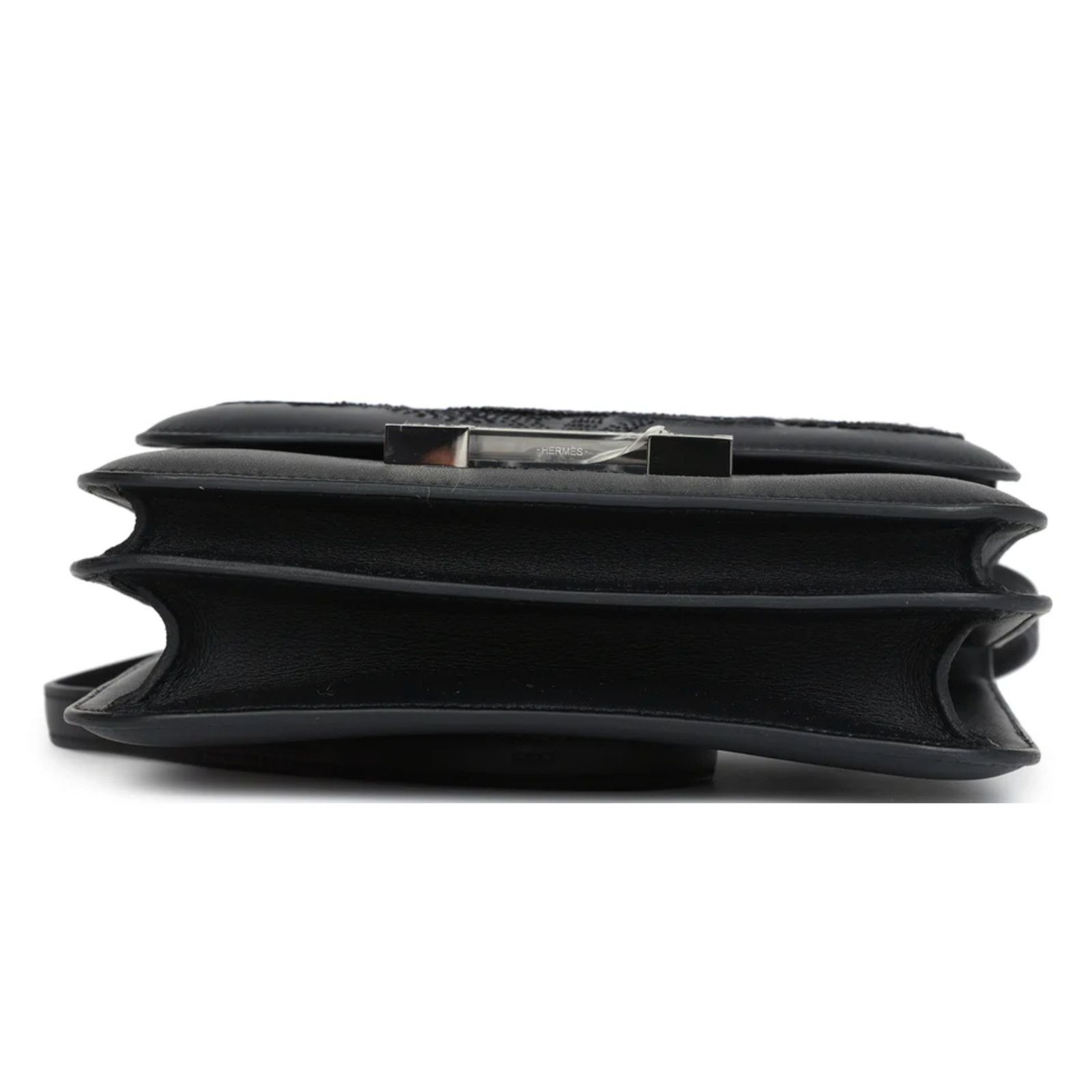Hermes Hermes Constance Black Embroidered Palladium Hardware Bag Size ONE SIZE - 8 Thumbnail