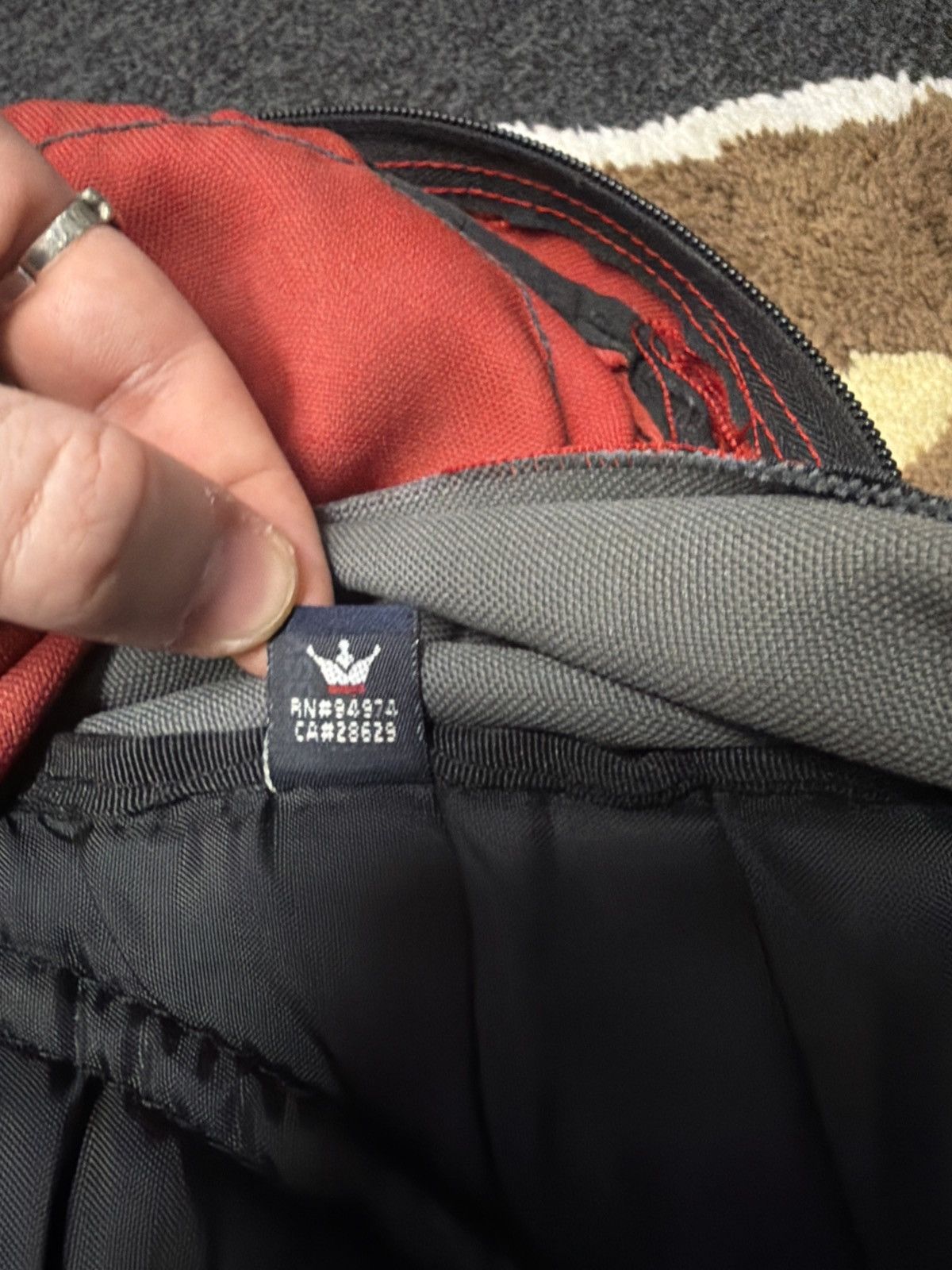 Stussy Vintage 90s Stussy 2 in 1 Backpack and Side Bag Red & Grey Size ONE SIZE - 9 Thumbnail