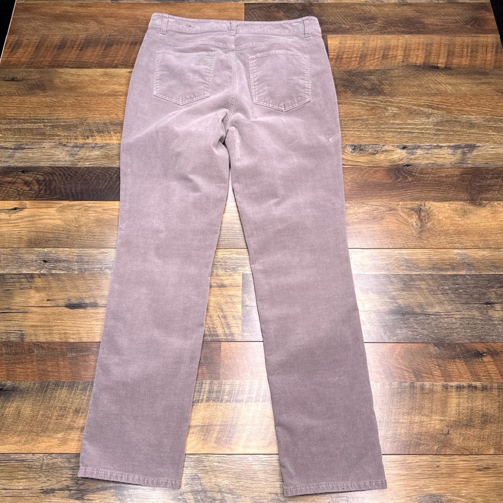 Talbots Talbots Pants Corduroy High Waist Straight Leg 10 Gray Stretch Regular Women's Vintage No N/A Size 32" / US 10 / IT 46 - 3 Thumbnail