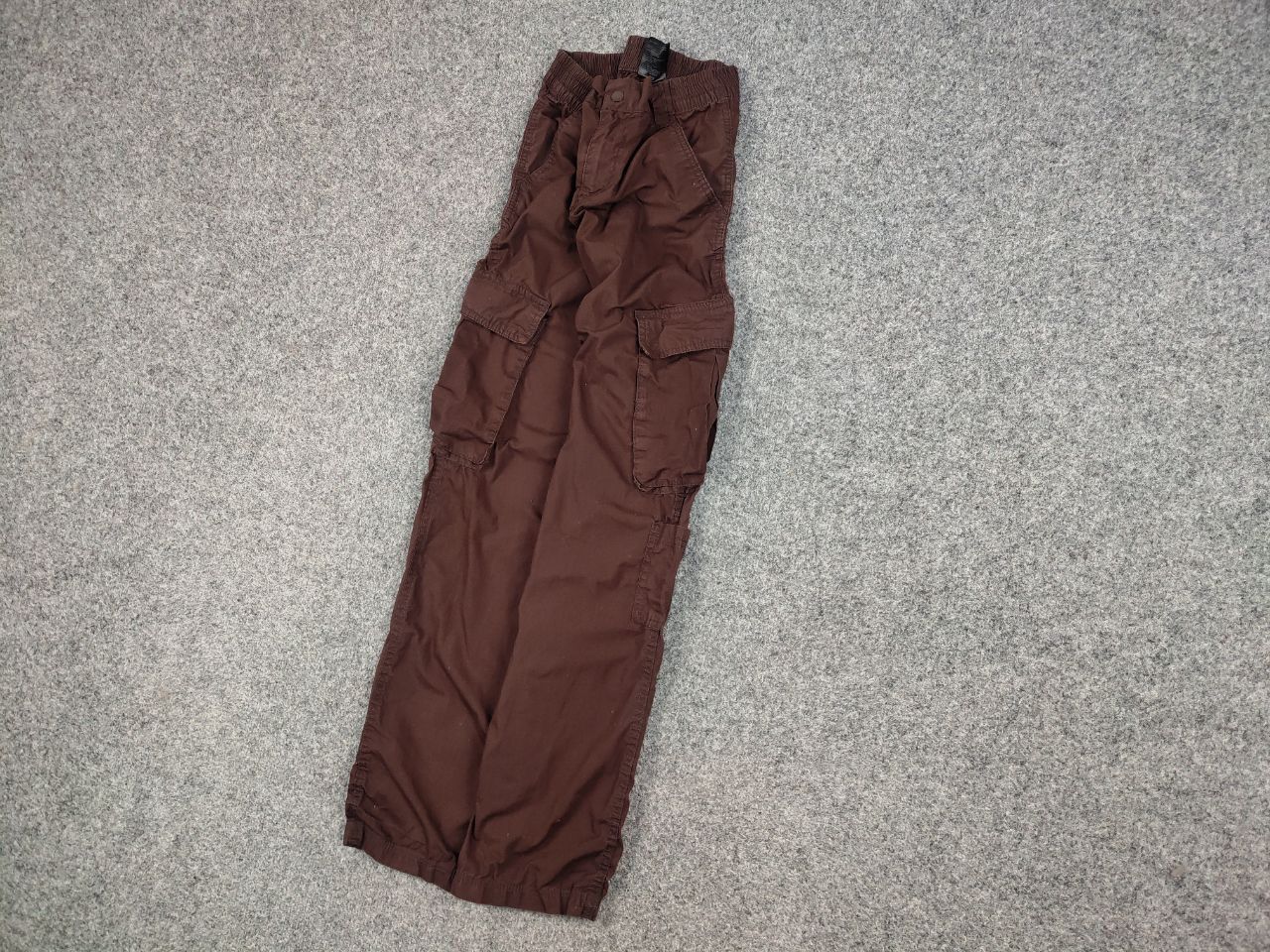 Japanese Brand Vintage Japanese Baggy Brown Cotton Cargo Pants Y2K Style Size US 30 / EU 46 - 3 Thumbnail