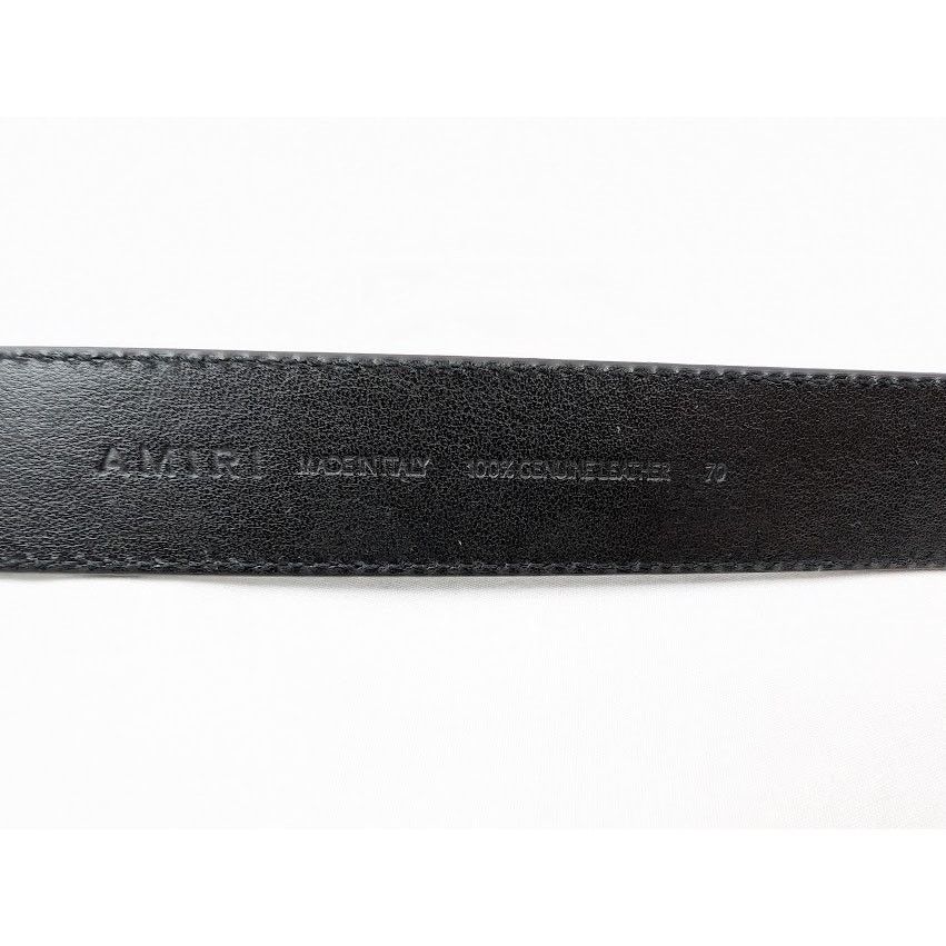 Amiri o1rshd1 Size: 70 / Pebbled Enamel Belt in Black Size 26 - 8 Thumbnail