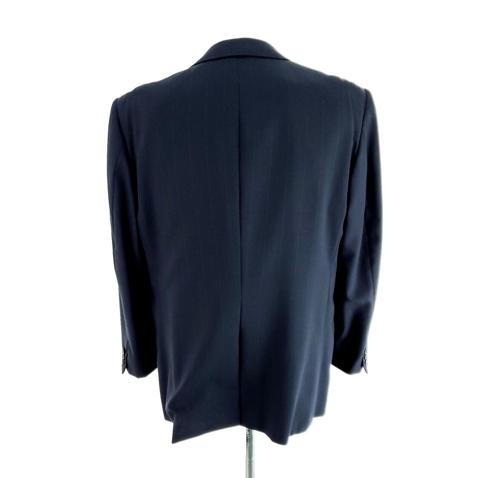 Hickey Freeman Hickey Freeman Boardroom Wool 2 Button Suit Jacket 42R Blue Size 42R - 5 Thumbnail