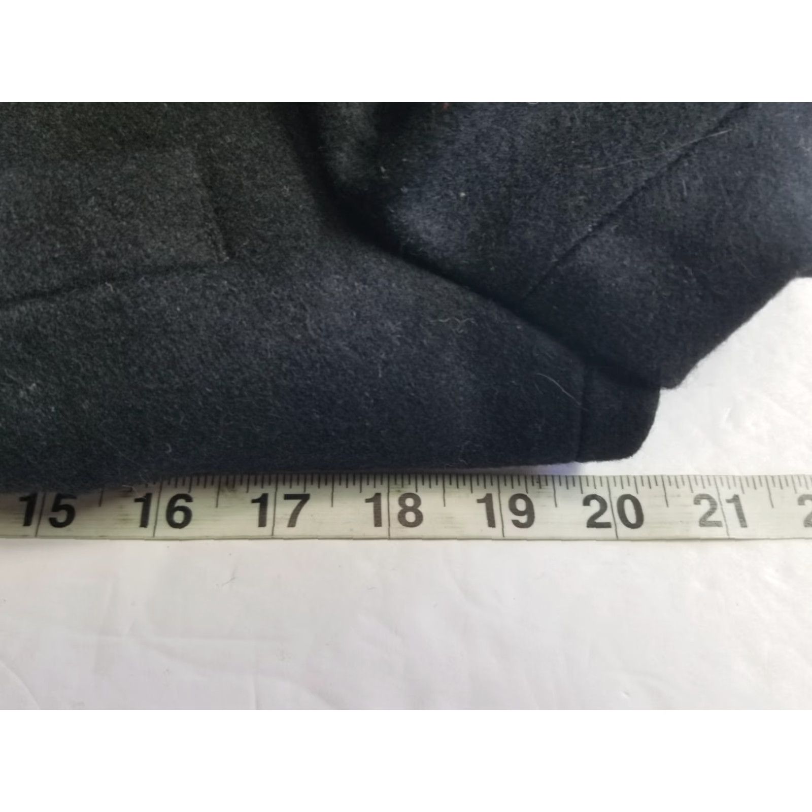 Vintage VINTAGE Falcone Pea Coat Women Long Wool Double Breasted Black 38 Stains Size XS / US 0-2 / IT 36-38 - 4 Thumbnail