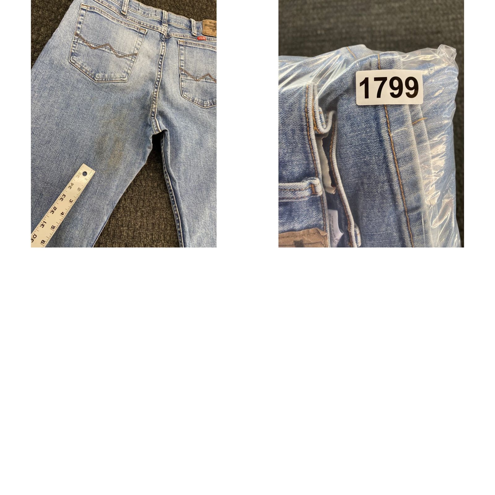 Wrangler Wrangler Jeans Boots Cut Relaxed Distressed Light Blue 36 x 29 Cowboy Five Star 1098RBWDN Mens Regular Jeans Size US 36 / EU 52 - 9 Thumbnail