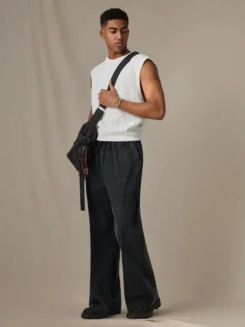 Japanese Brand Aoyama x Mita Vintage RETRO loose wide sweatpants Size US 36 / EU 52 - 4 Thumbnail