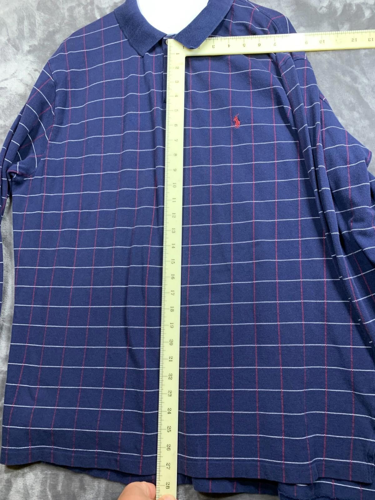 Polo Ralph Lauren Vintage Ralph Lauren Navy LS Polo Golf Shirt Mens XXL 111 Size US XXL / EU 58 / 5 - 4 Thumbnail