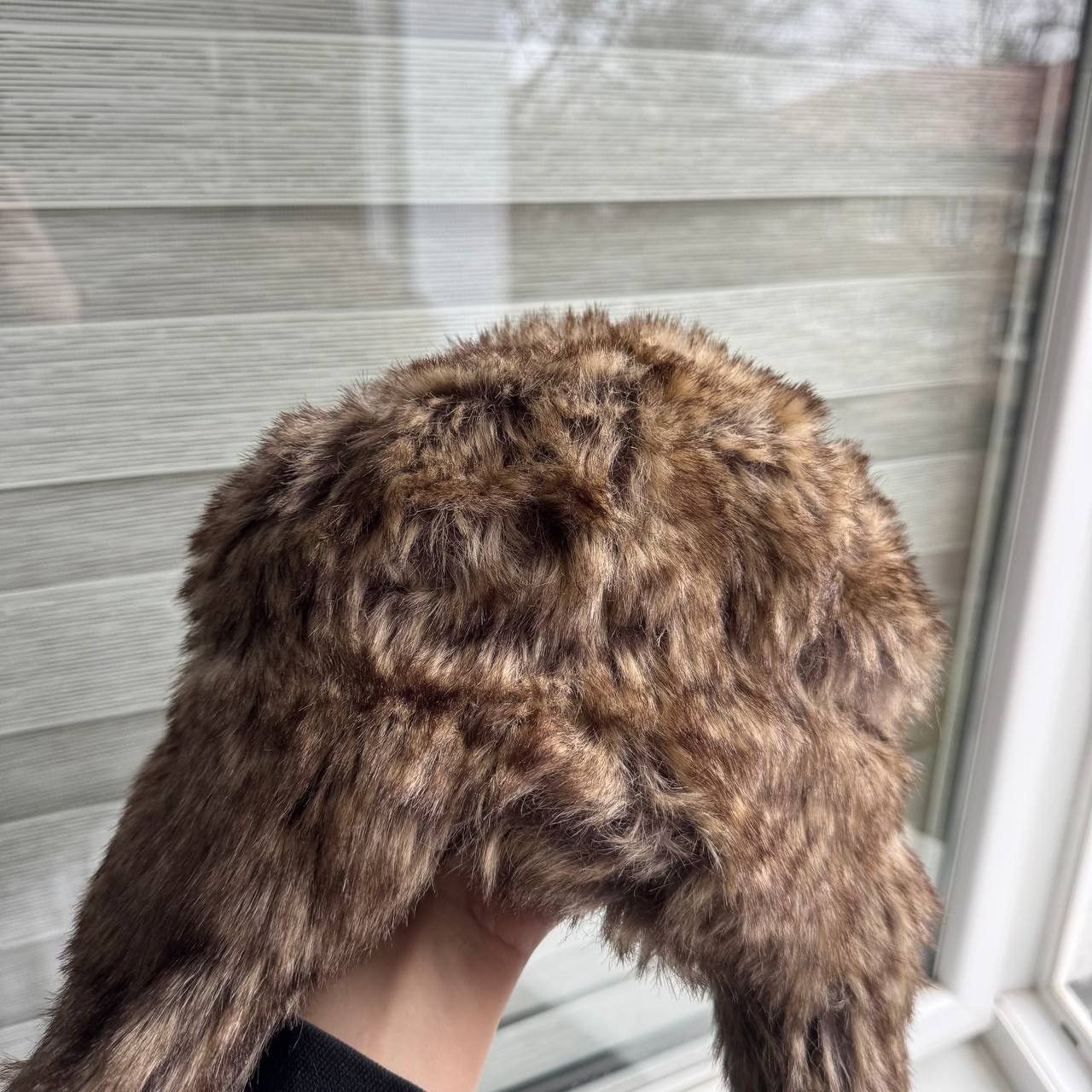 Japanese Brand Real Fur Ushanka Winter Russian Trapper Fuzzy Goth Hat Size ONE SIZE - 3 Thumbnail