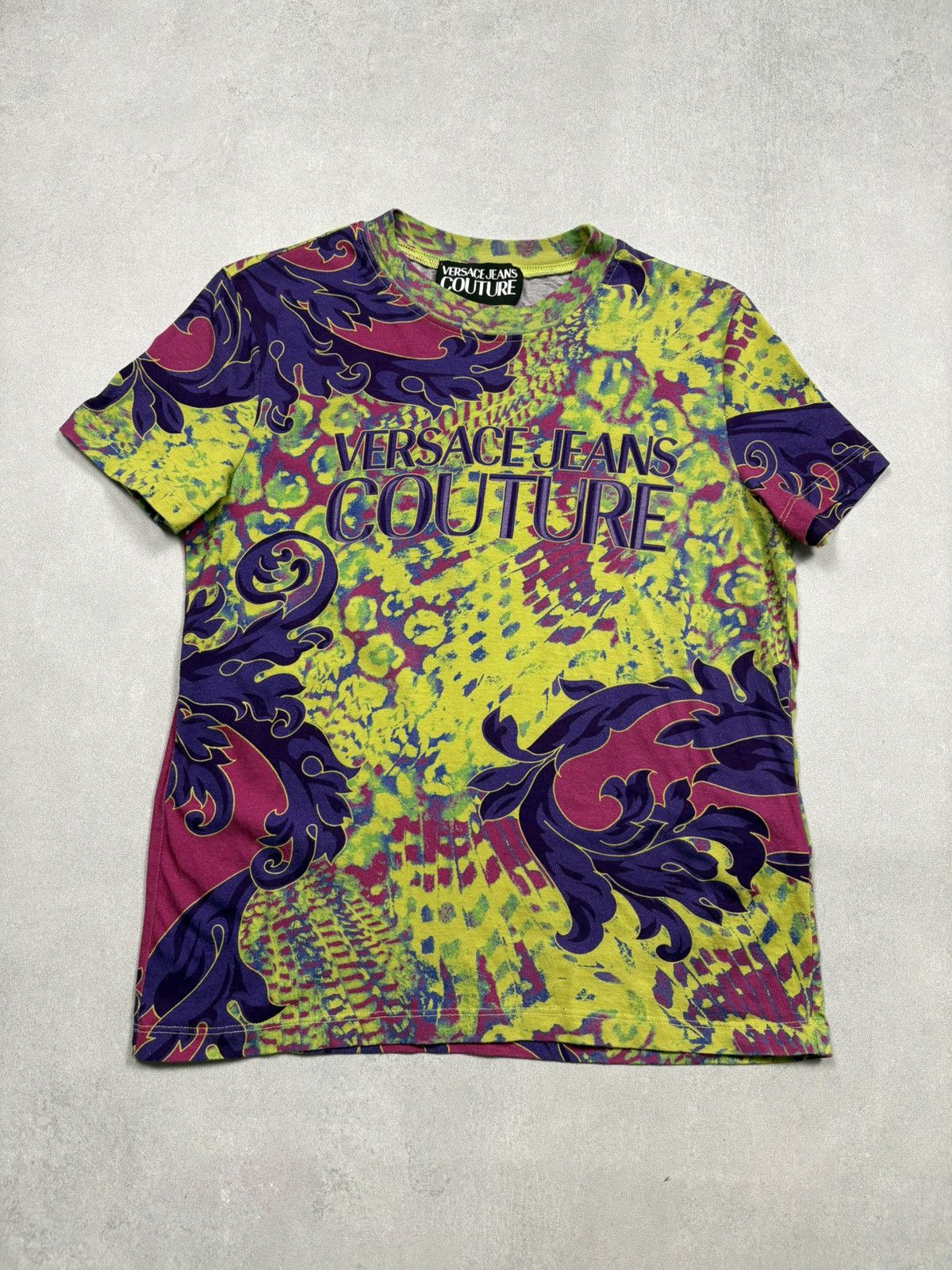 Versace Versace Jeans Couture All-Over Baroque Psychedelic T-Shirt M Size M / US 6-8 / IT 42-44 - 1 Thumbnail