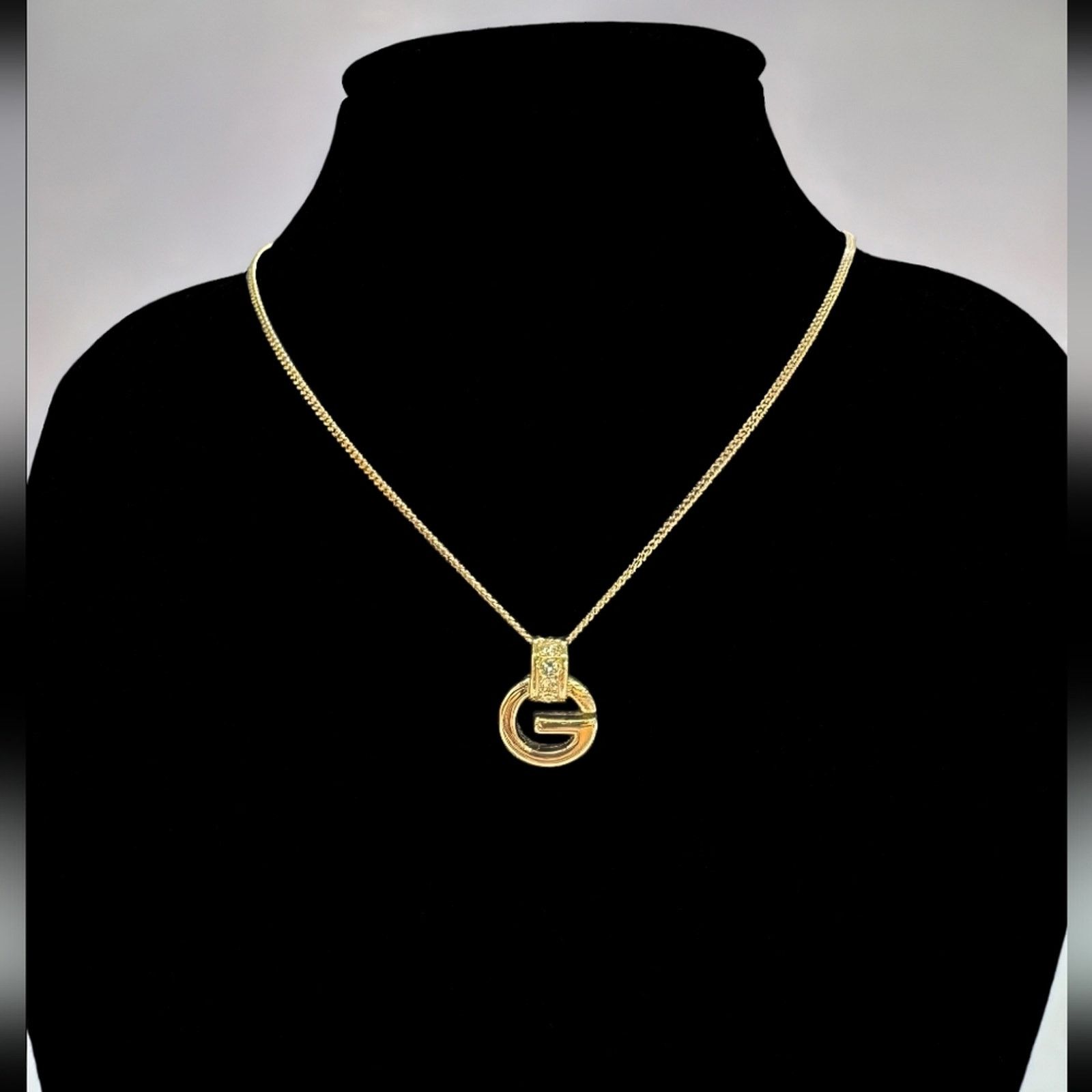 Givenchy Vintage Givenchy Rhinestone G Necklace | 15.5 in Size ONE SIZE - 1 Thumbnail