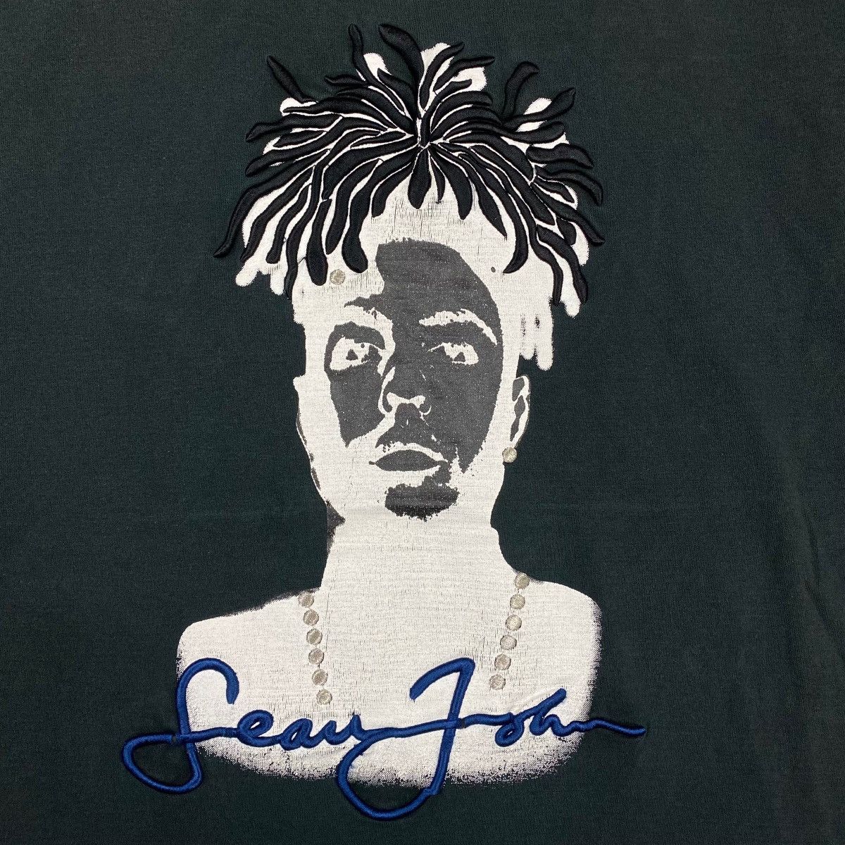 Sean John × Vintage VINTAGE 90's SEAN JOHN EMBROIDERY MODERN STREETWEAR TEE Size US L / EU 52-54 / 3 - 2 Thumbnail