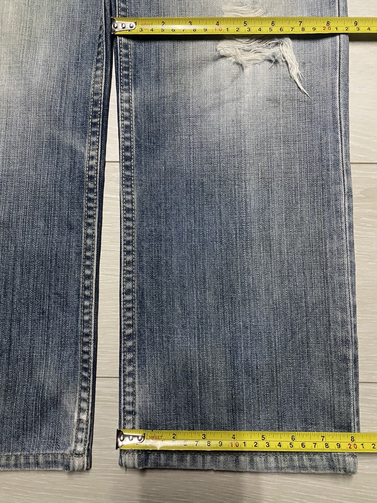 Gap Vintage Gap Denim Faded Wash Distressed Loose Jeans Size US 30 / EU 46 - 17 Thumbnail