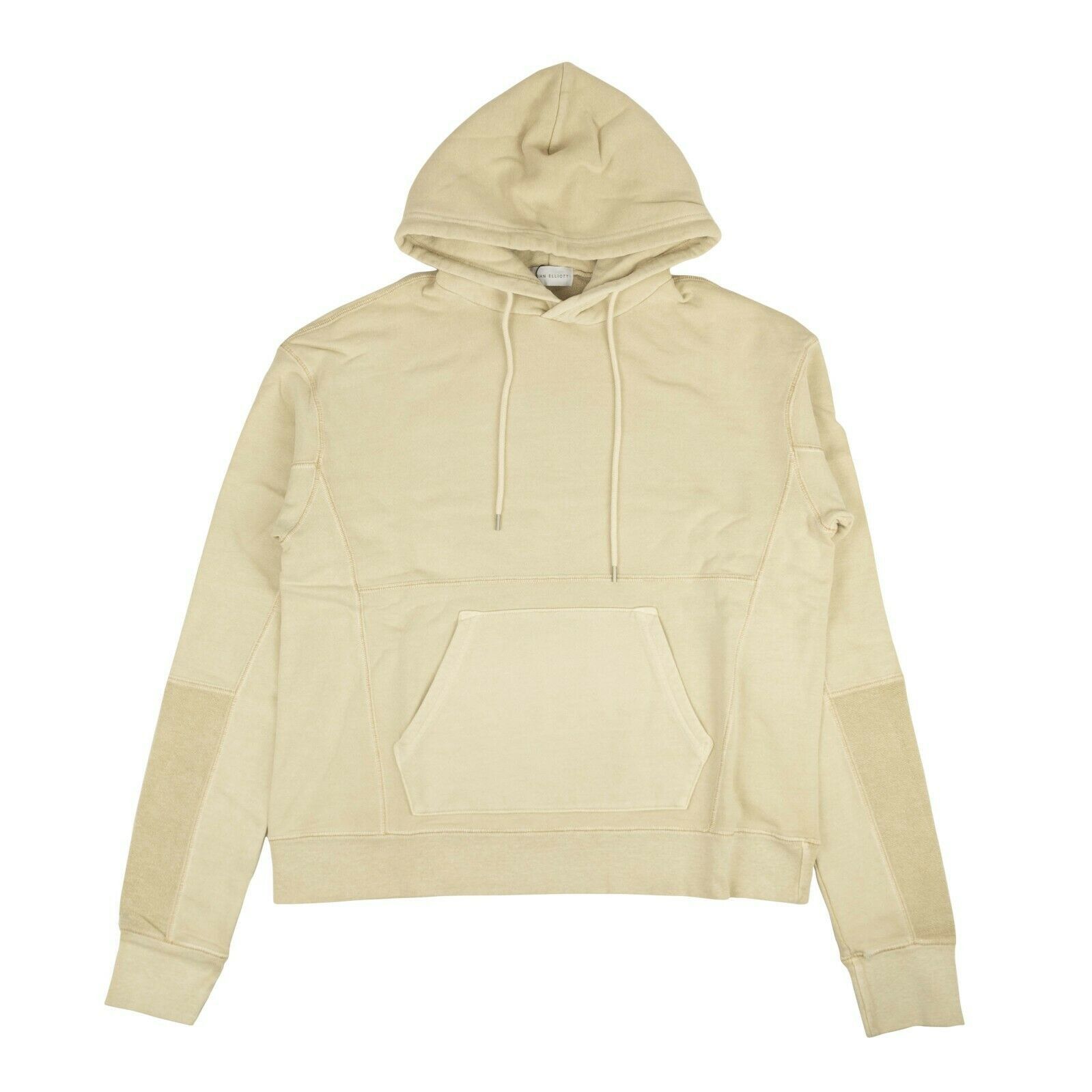 image of John Elliott Washed Dune Beige Pullover Hoodie Sweatshirt Size 1, Men's