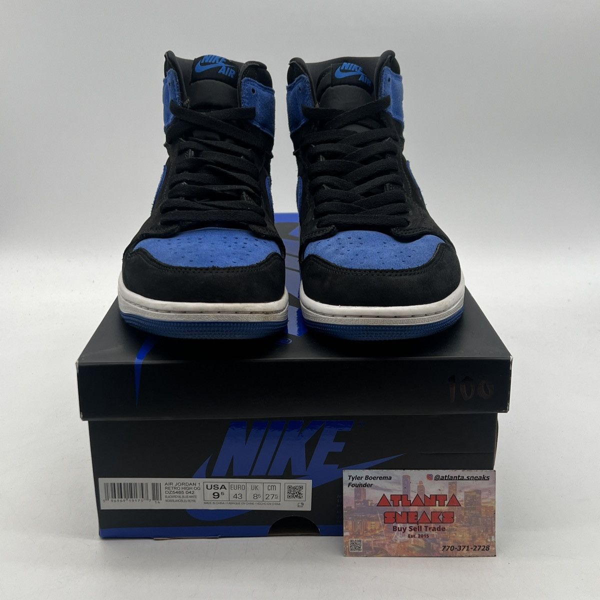 Nike Air Jordan 1 high Royal reimagined Size US 9.5 / EU 42-43 - 2 Thumbnail