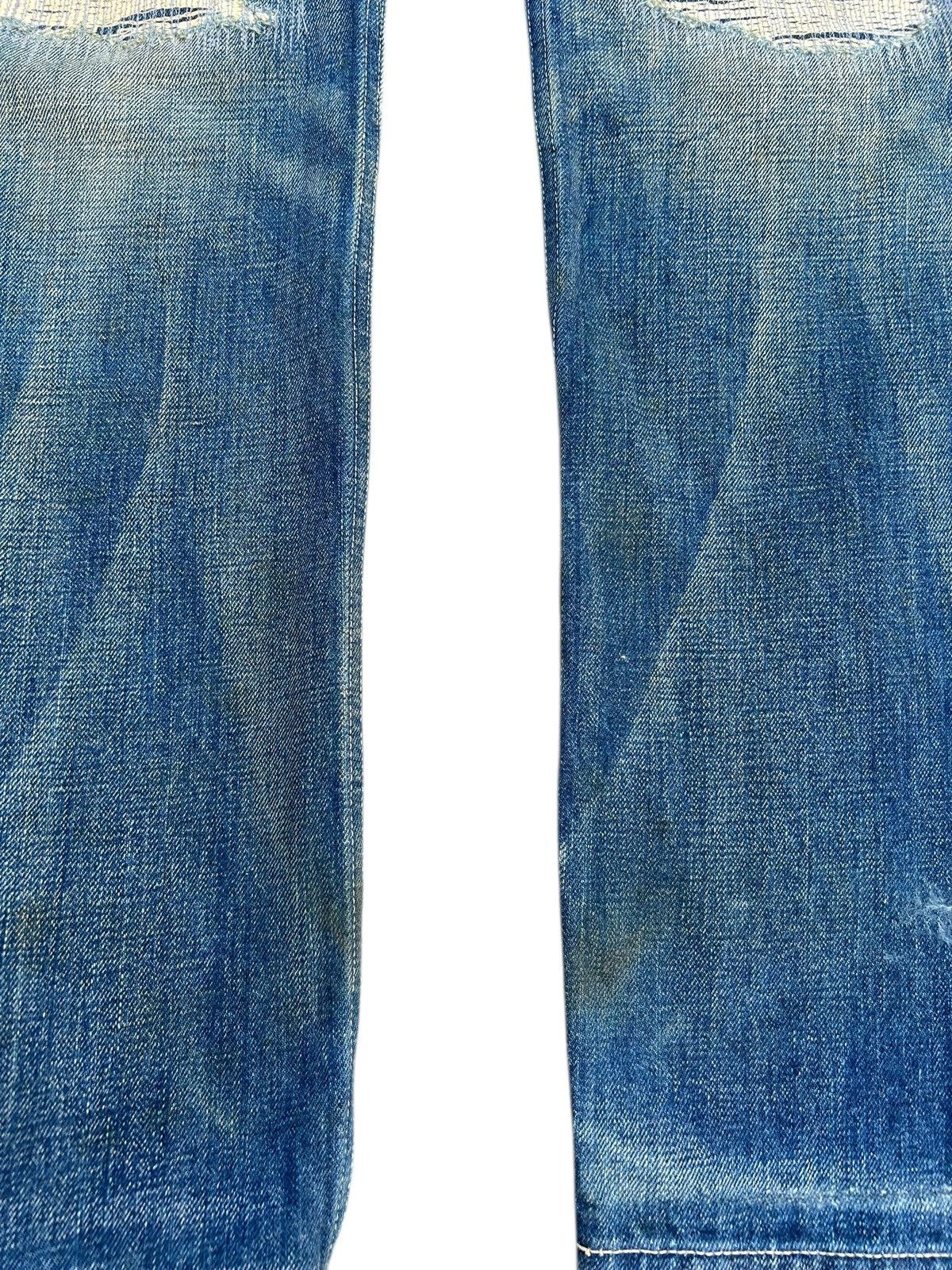 Kaws Thrashed Original Fake Kaws Selvedge Denim Jeans Size US 34 / EU 50 - 13 Thumbnail