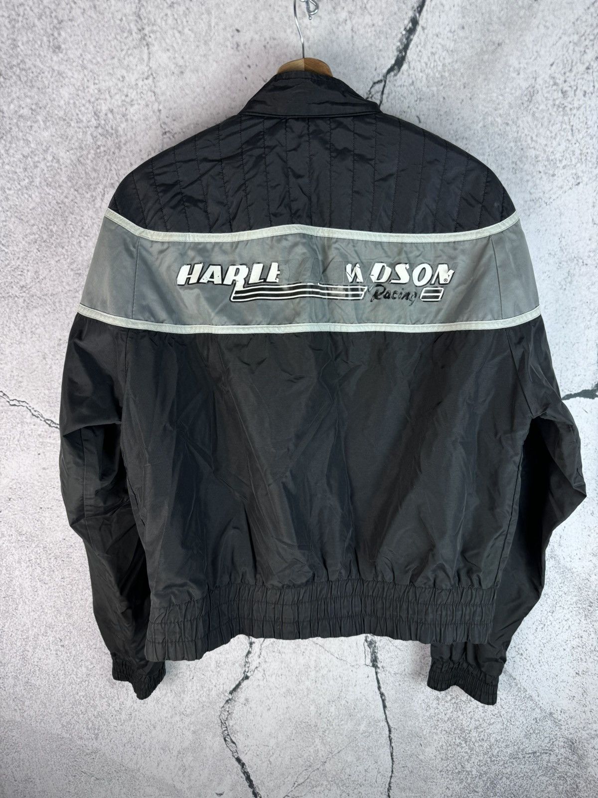 Harley Davidson × Vintage Vintage 90s harley davidson zip jacket nascar Size US M / EU 48-50 / 2 - 2 Thumbnail